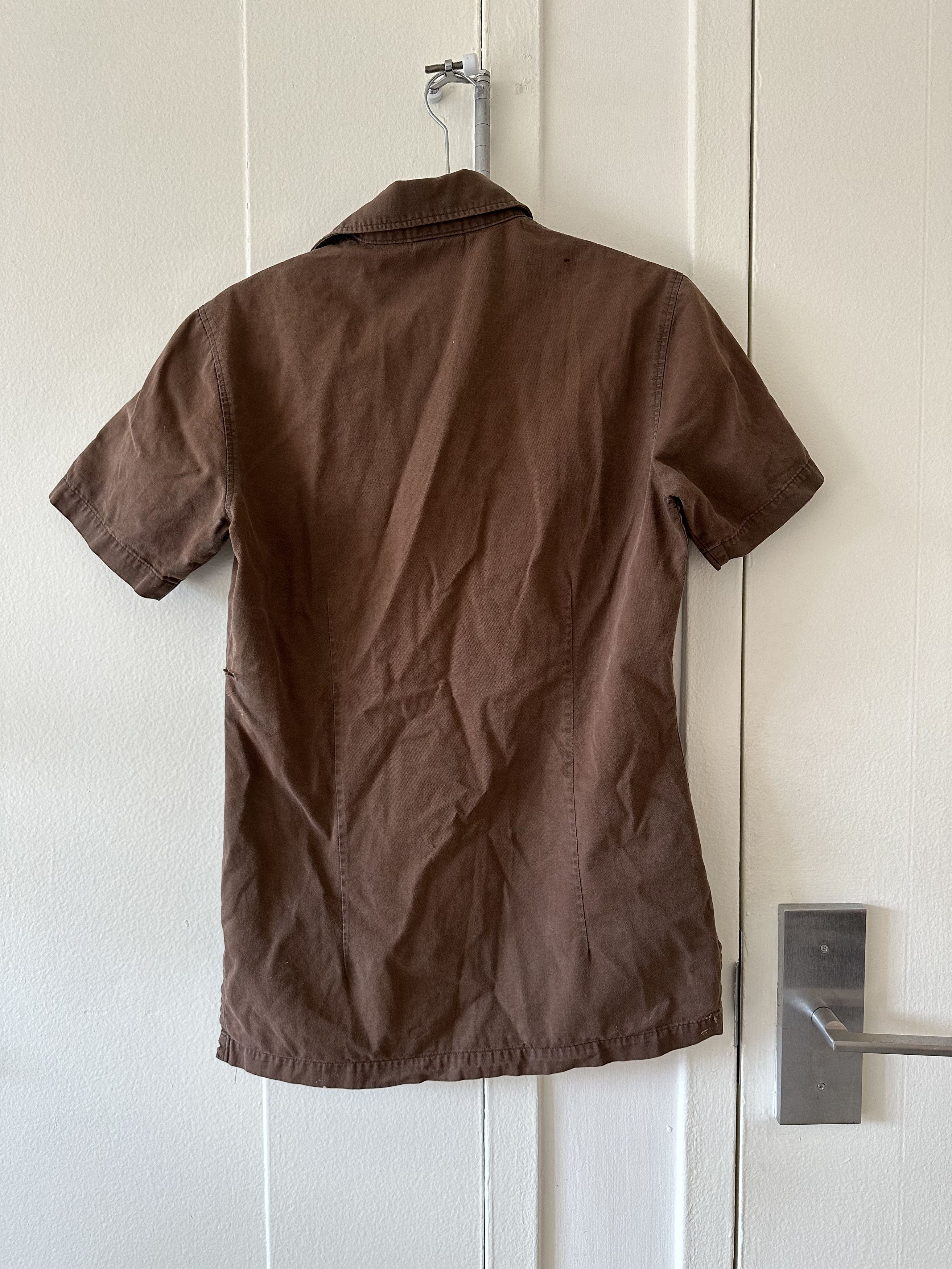 Dries Van Noten Dries Van Noten Short Sleeve Button Up Shirt Size US XS / EU 42 / 0 - 7 Thumbnail