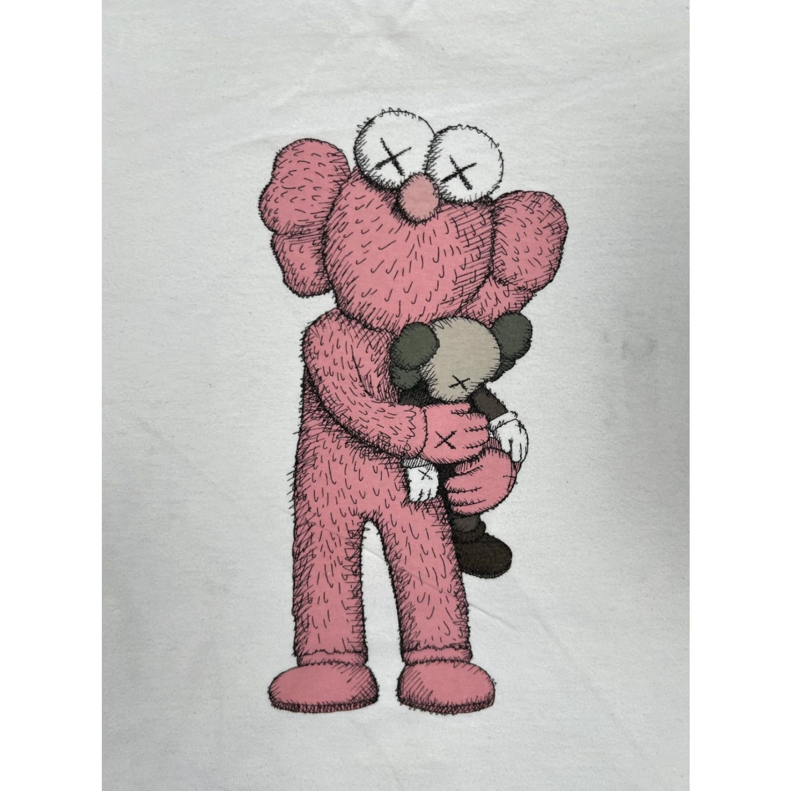 Uniqlo KAWS Uniqlo UT T-Shirt Mens Large White Pink BFF Companion Streetwear Size US L / EU 52-54 / 3 - 2 Thumbnail