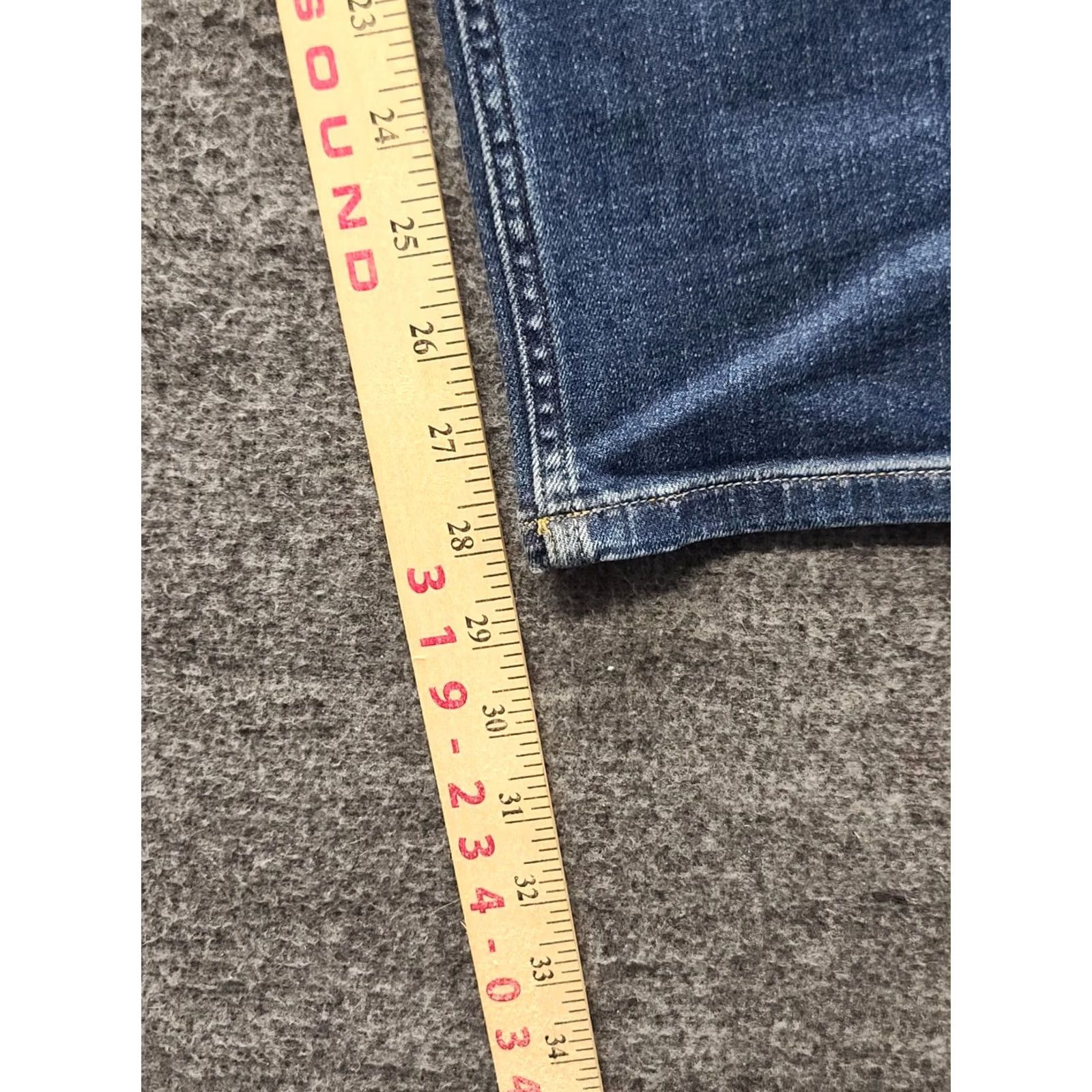 Denime Duluth Jeans Womens 10X29 Slim Fit Tapered Leg Duluth Flex Daily Denim Jeans Slimming Blue 5-Pocket USA Cowboy Mens Womens Girls Size 40" / US 18 - 6 Thumbnail