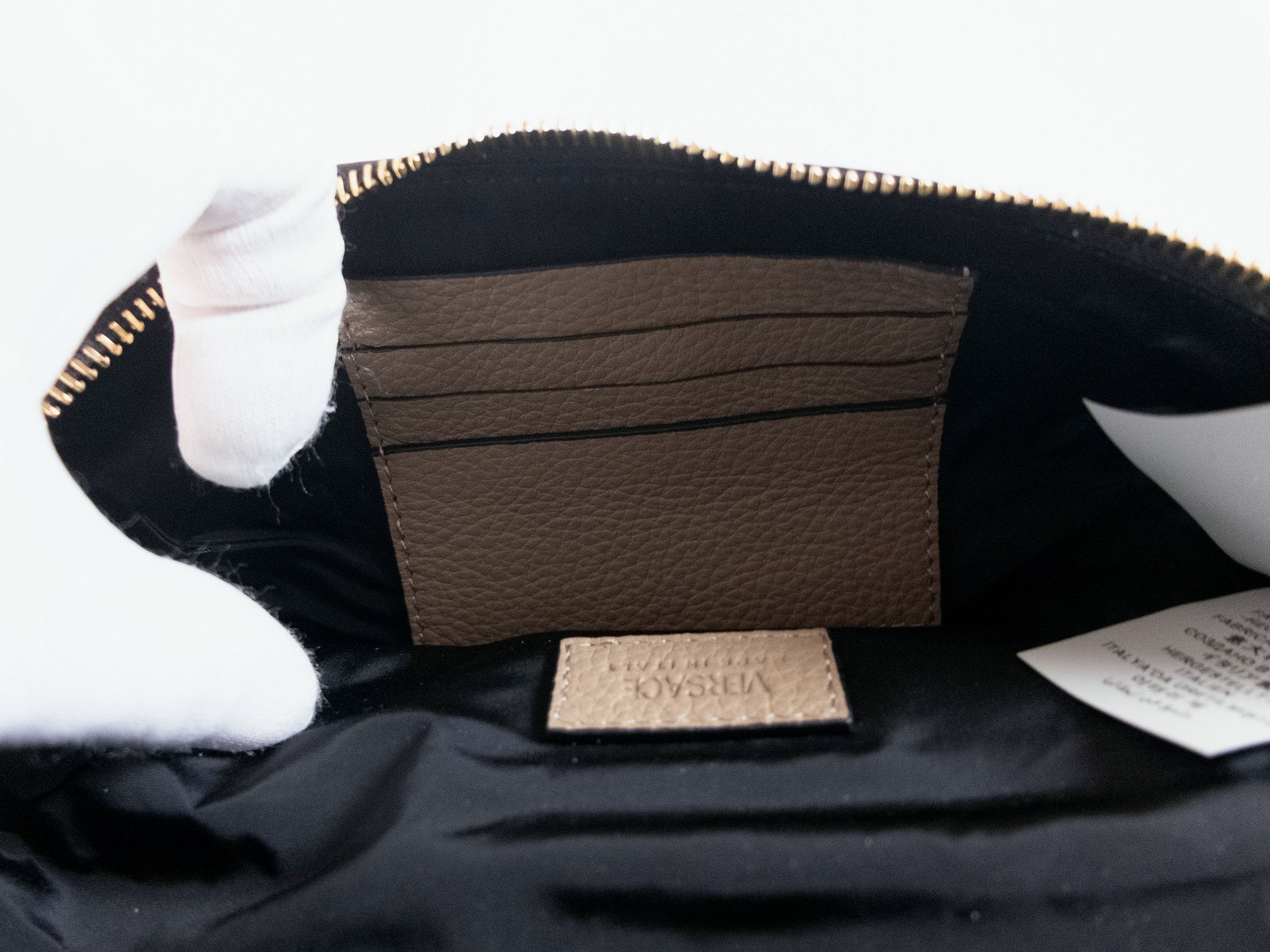 Versace VERSACE La Medusa dark beige leather belt bag authentic Size ONE SIZE - 13 Thumbnail