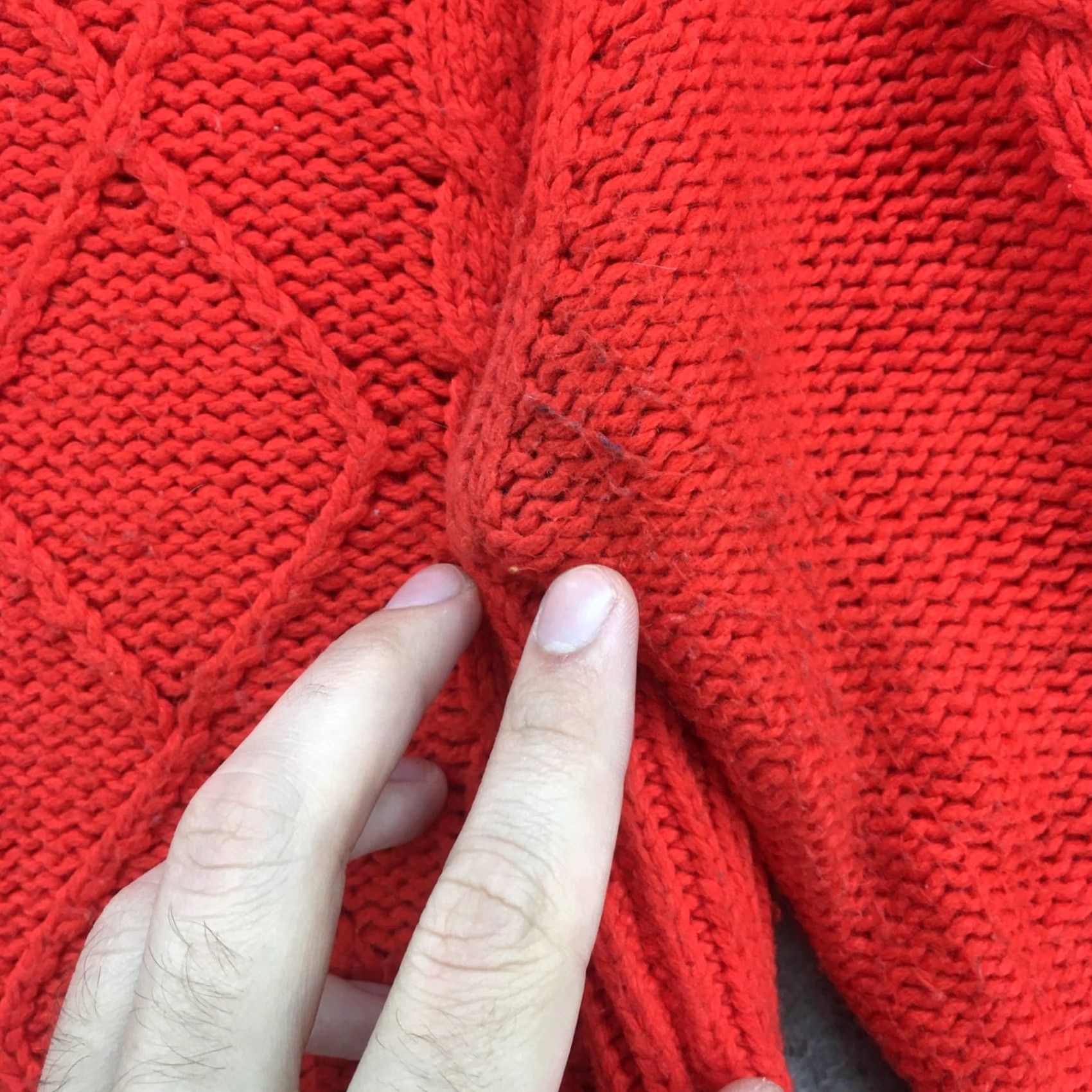 J.Crew J.CREW Cable Knit Sweater Womens Red Pullover Long Sleeve Cotton Blend Dark Red Crew Neck Knit Pullover Sweater Womens Regular Size M Size M / US 6-8 / IT 42-44 - 7 Thumbnail