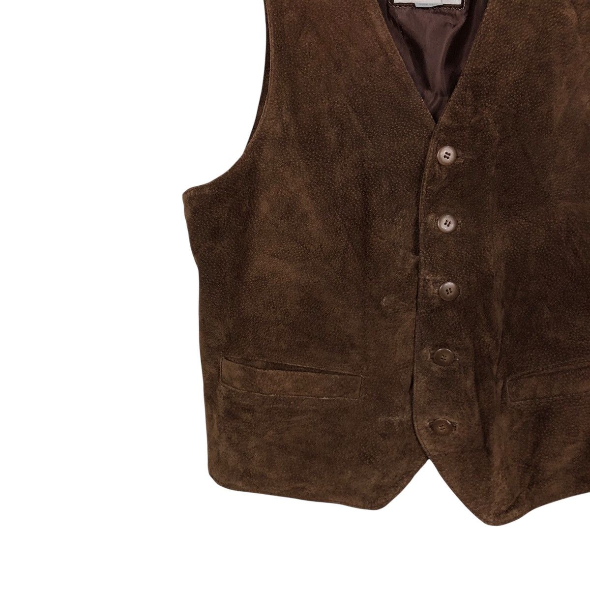 Japanese Brand 📌Vintage Utility Biker Vest Genuine Leather Red Skins Size US M / EU 48-50 / 2 - 5 Thumbnail