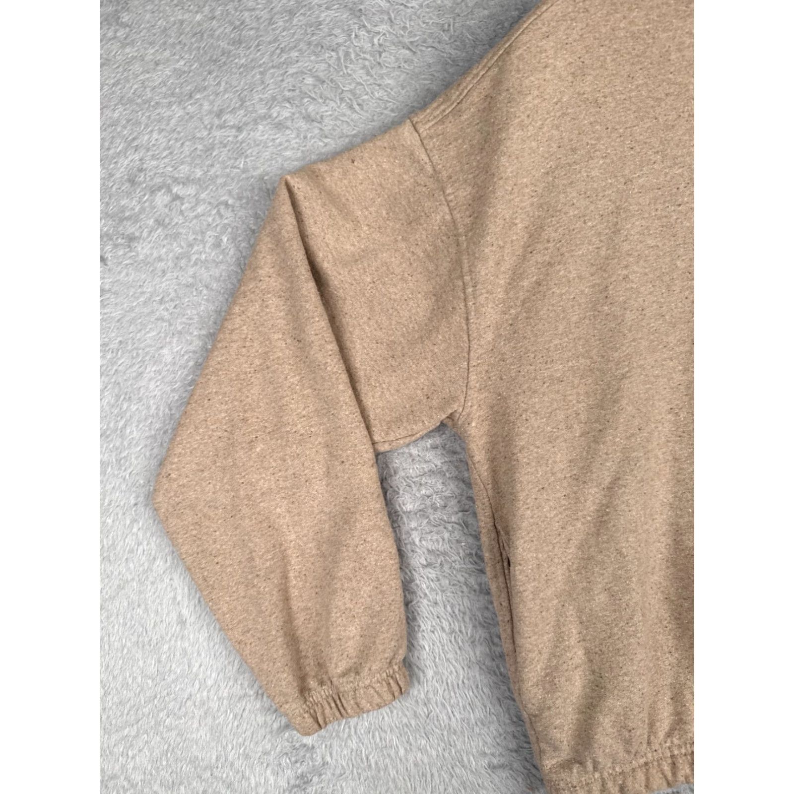 The North Face The North Face Hoodie Women Small Beige Pullover Sweater Front Crop Terry Size S / US 4 / IT 40 - 4 Thumbnail