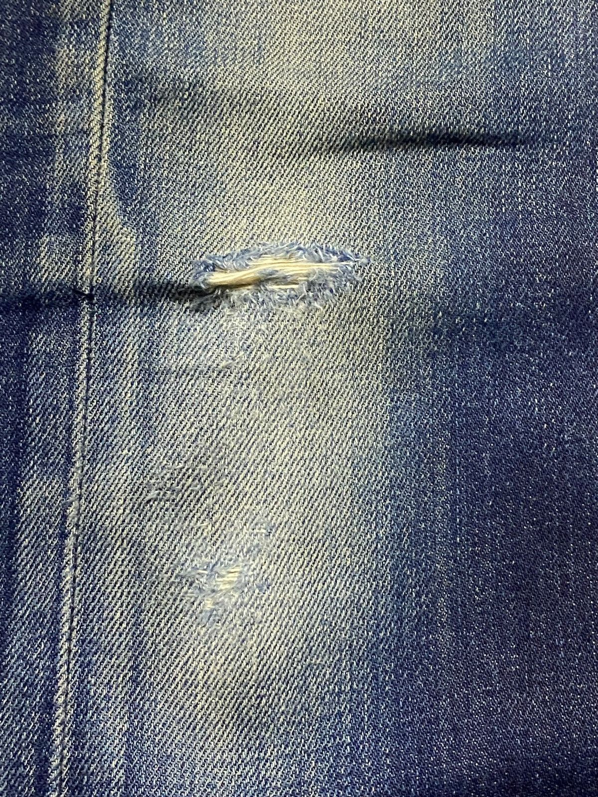 Levi's Levis 527 Y2K Blue Wash Distressed Bootcut Style Jeans Size US 34 / EU 50 - 8 Thumbnail