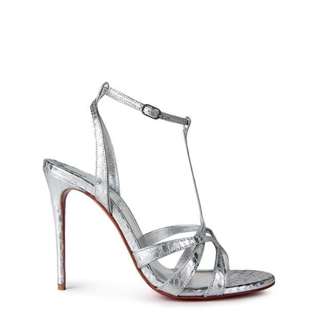 Christian Louboutin Tangueva 100m Strappy Sandals Size US 7 / IT 37 - 1 Thumbnail