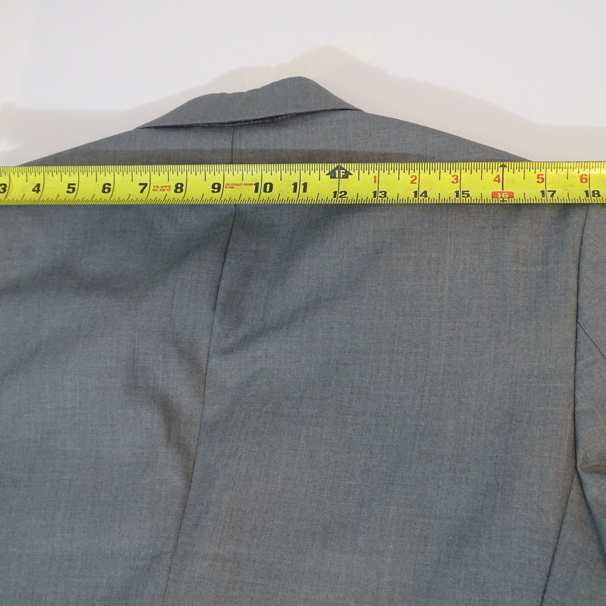 Other Renoir Men Gray 2-Button Suit Jacket Size 38 LONG Classic Size 38L - 16 Thumbnail