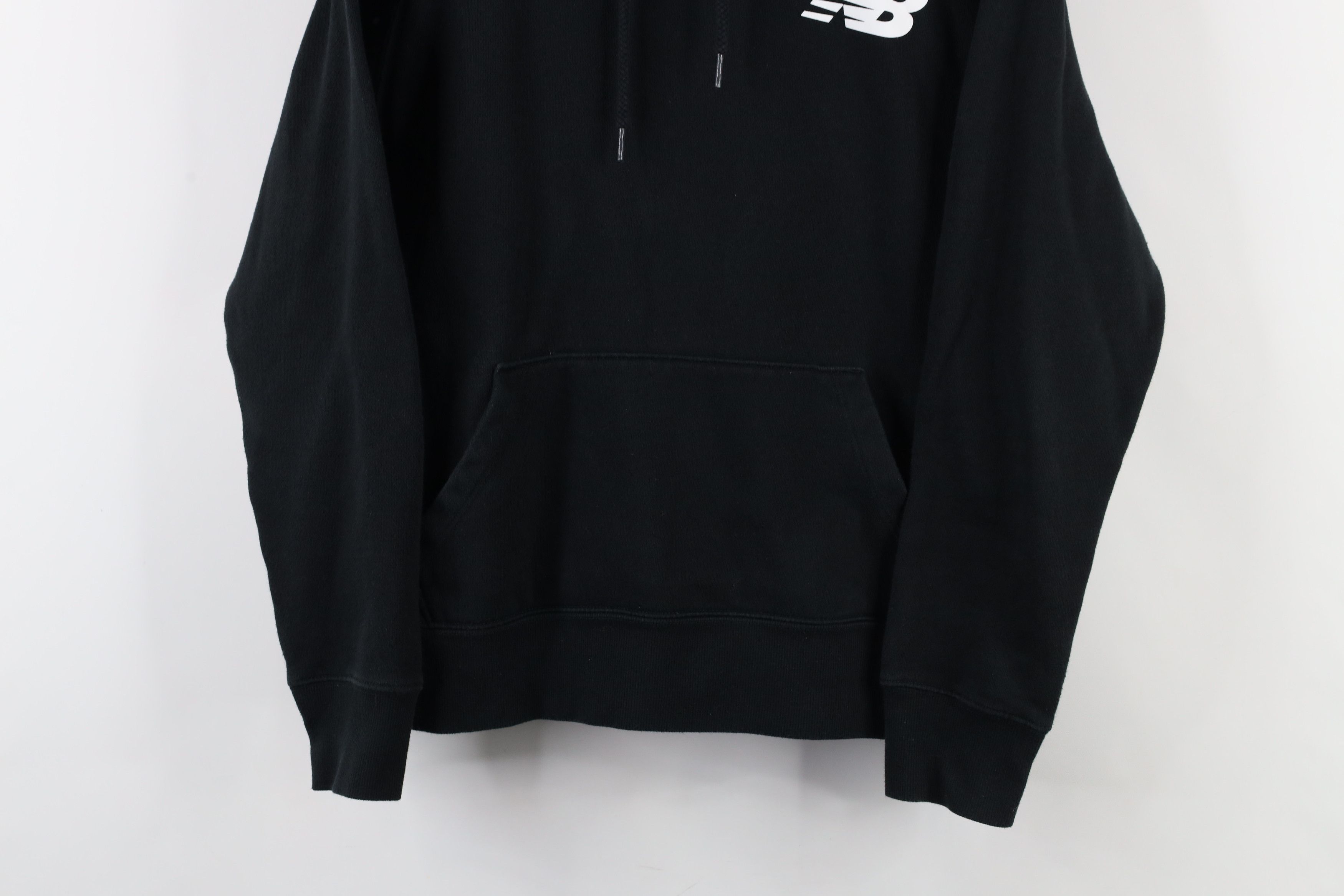 New Balance × Vintage Vintage Y2K New Balance Monogram Hoodie Sweatshirt Black Size M / US 6-8 / IT 42-44 - 3 Thumbnail