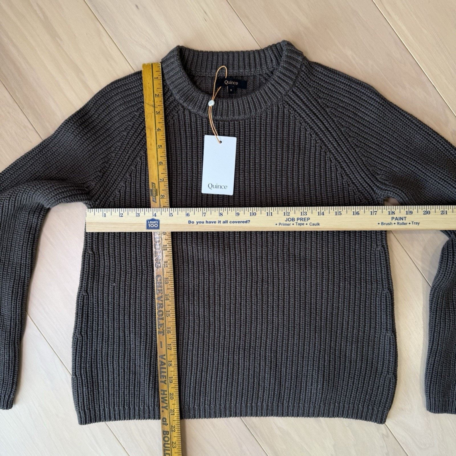 Quince Quince Fisherman Crew Sweater Women's Small Brown Organic Size S / US 4 / IT 40 - 2 Thumbnail