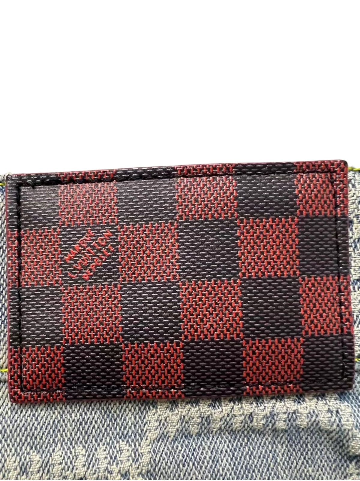 Louis Vuitton Louis Vuitton 33 Damier Flared Washed Denim Jenas Size US 33 - 6 Thumbnail