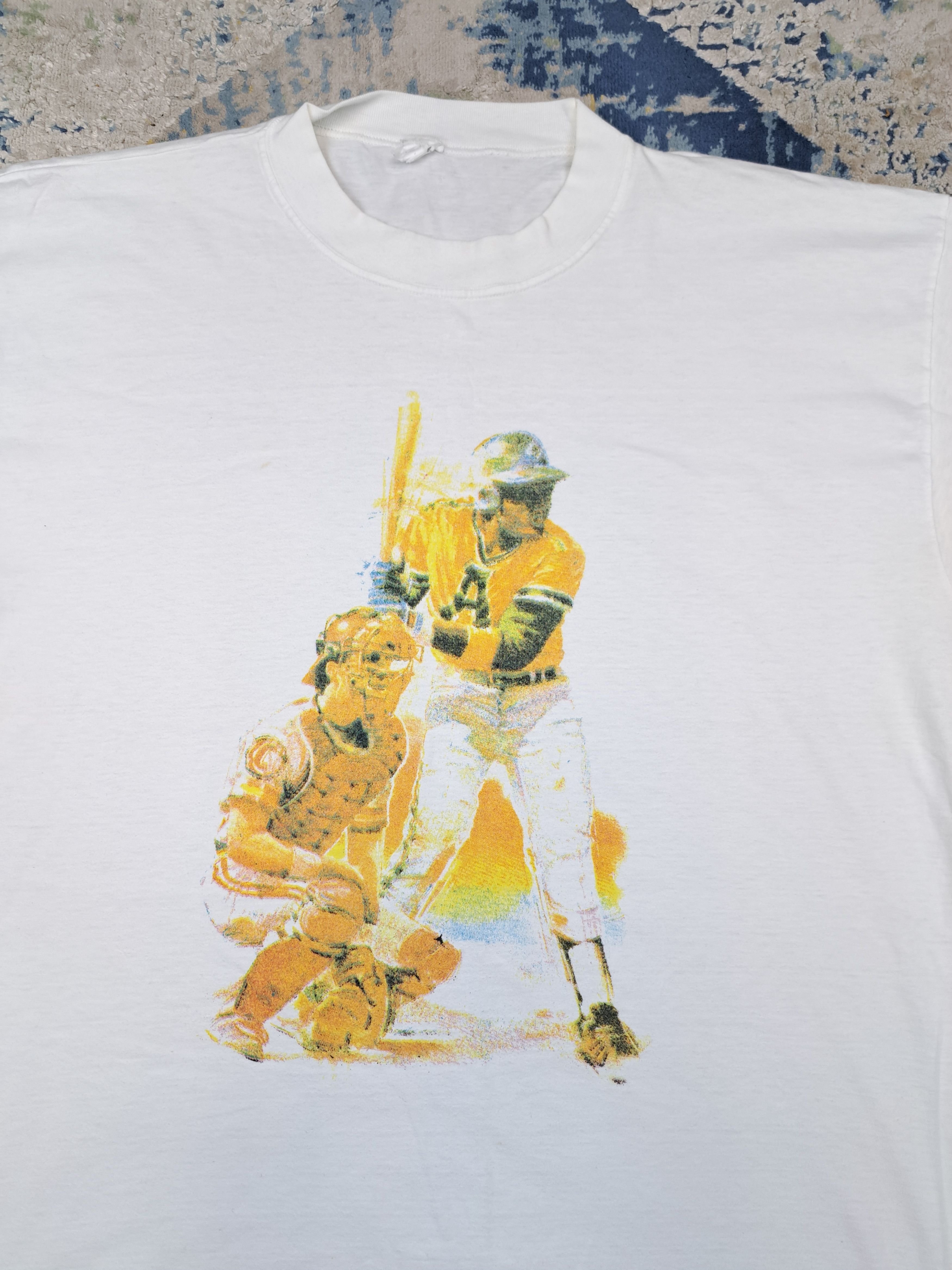 MLB Vintage 90s Baseball Player Boxy Tee American Sports Size US L / EU 52-54 / 3 - 2 Thumbnail