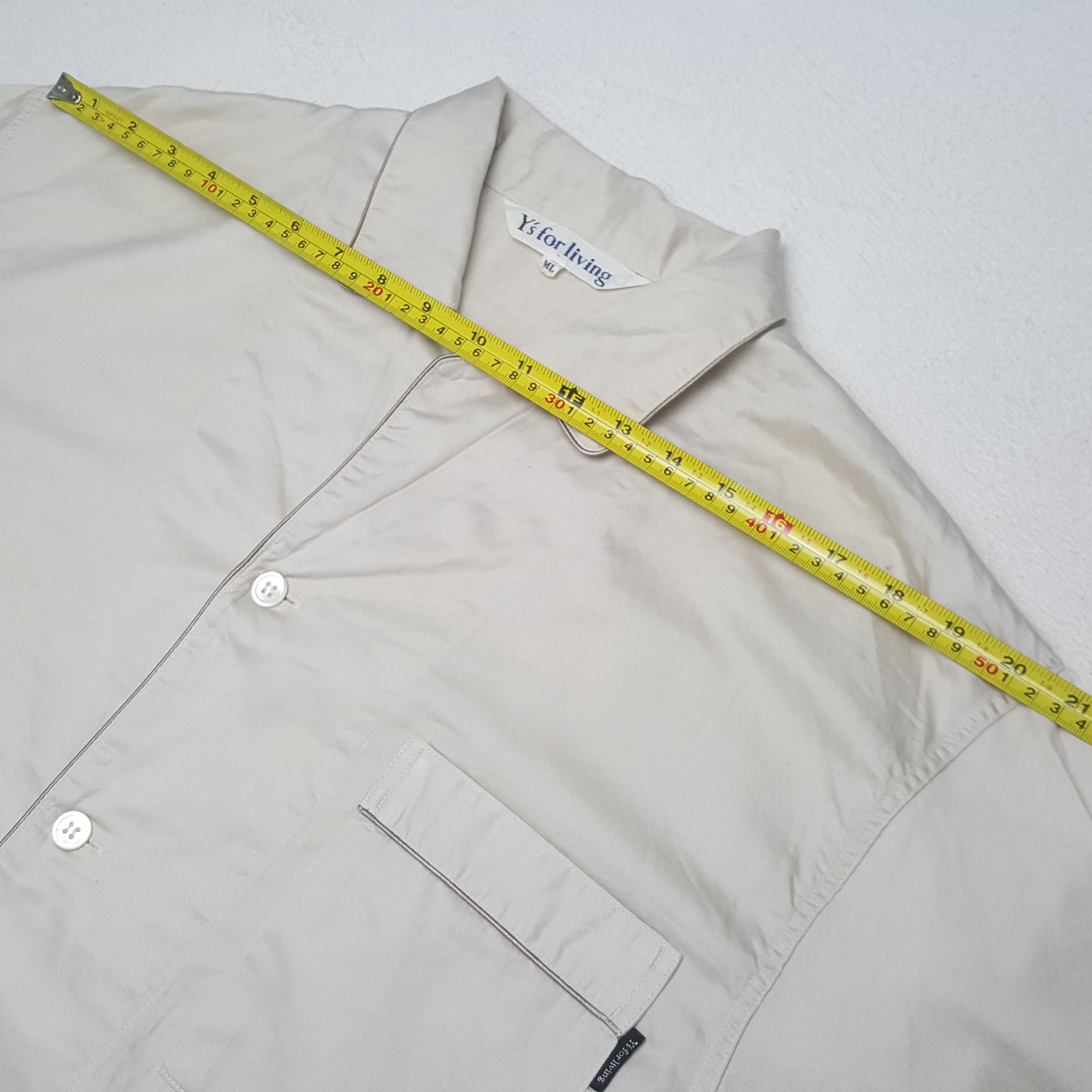 Yohji Yamamoto Ys For Living by Yohji Yamamoto Designer Shirt C294N76 Size US XL / EU 56 / 4 - 4 Thumbnail