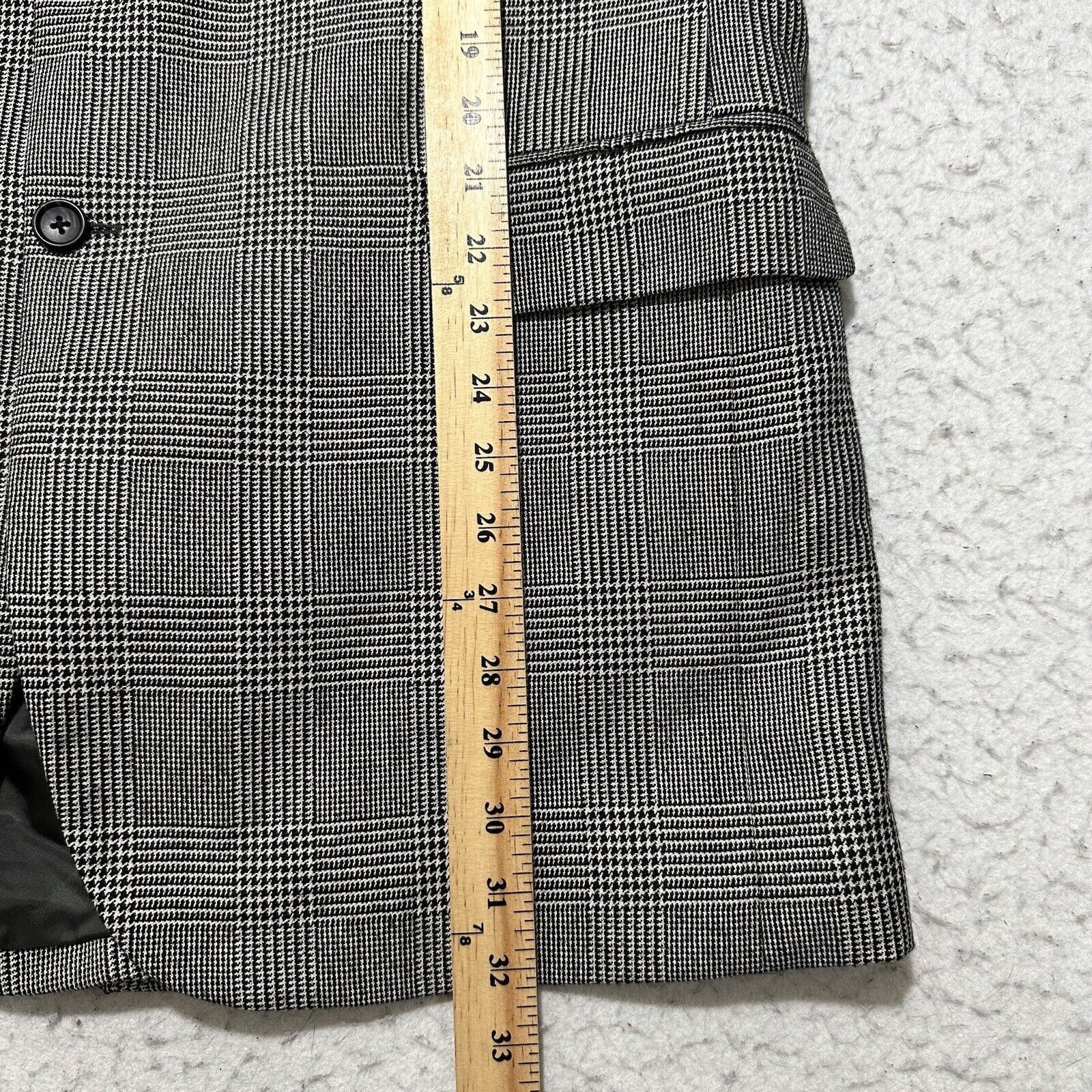 Jos. A. Bank Jos A Bank Men's 44L Silk Camel Hair Houndstooth Suit Jacket Size 44L - 13 Thumbnail