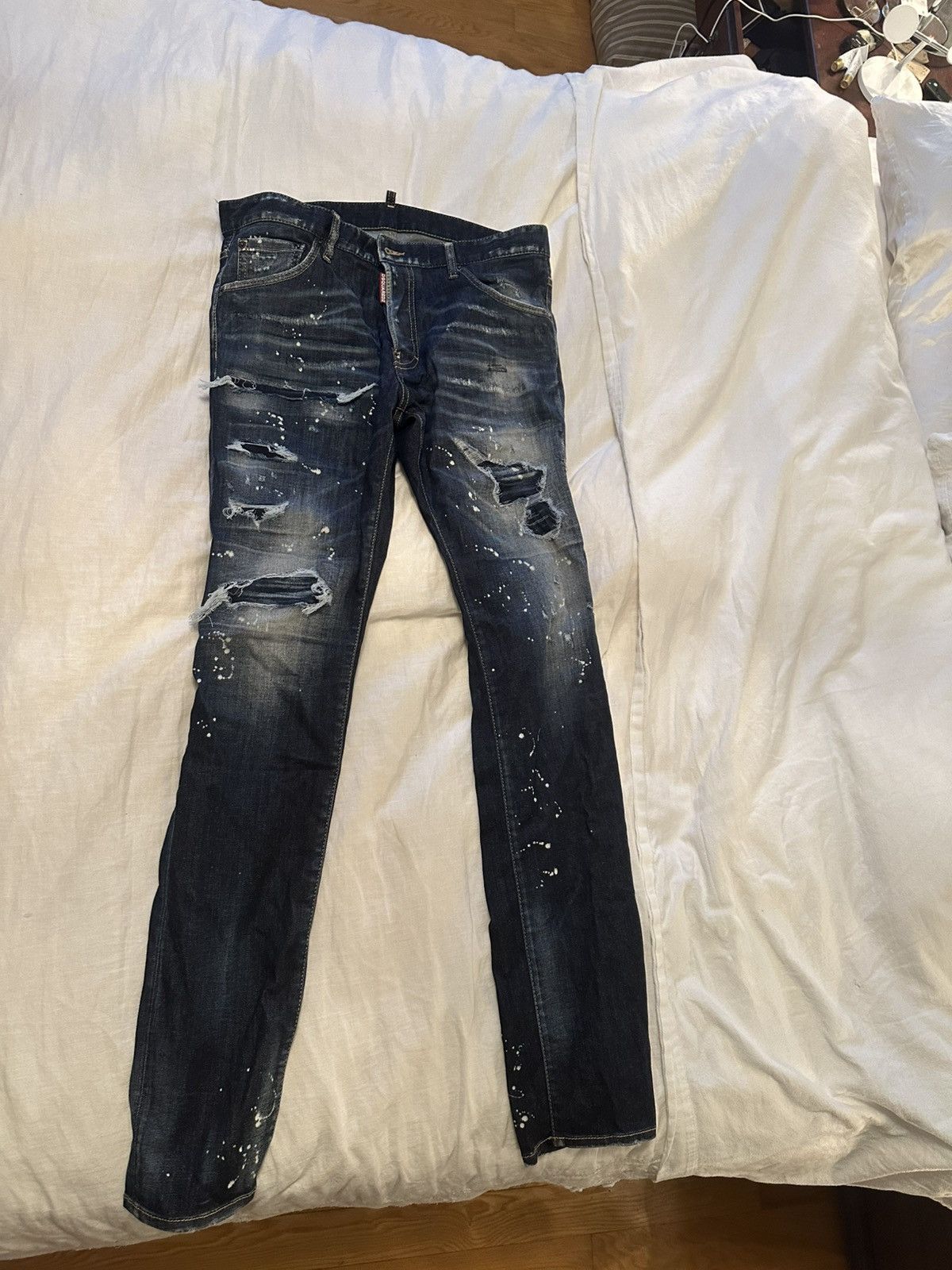 Dsquared2 Dsquared2 authentic blue paint splattered jeans Size US 32 / EU 48 - 1 Thumbnail