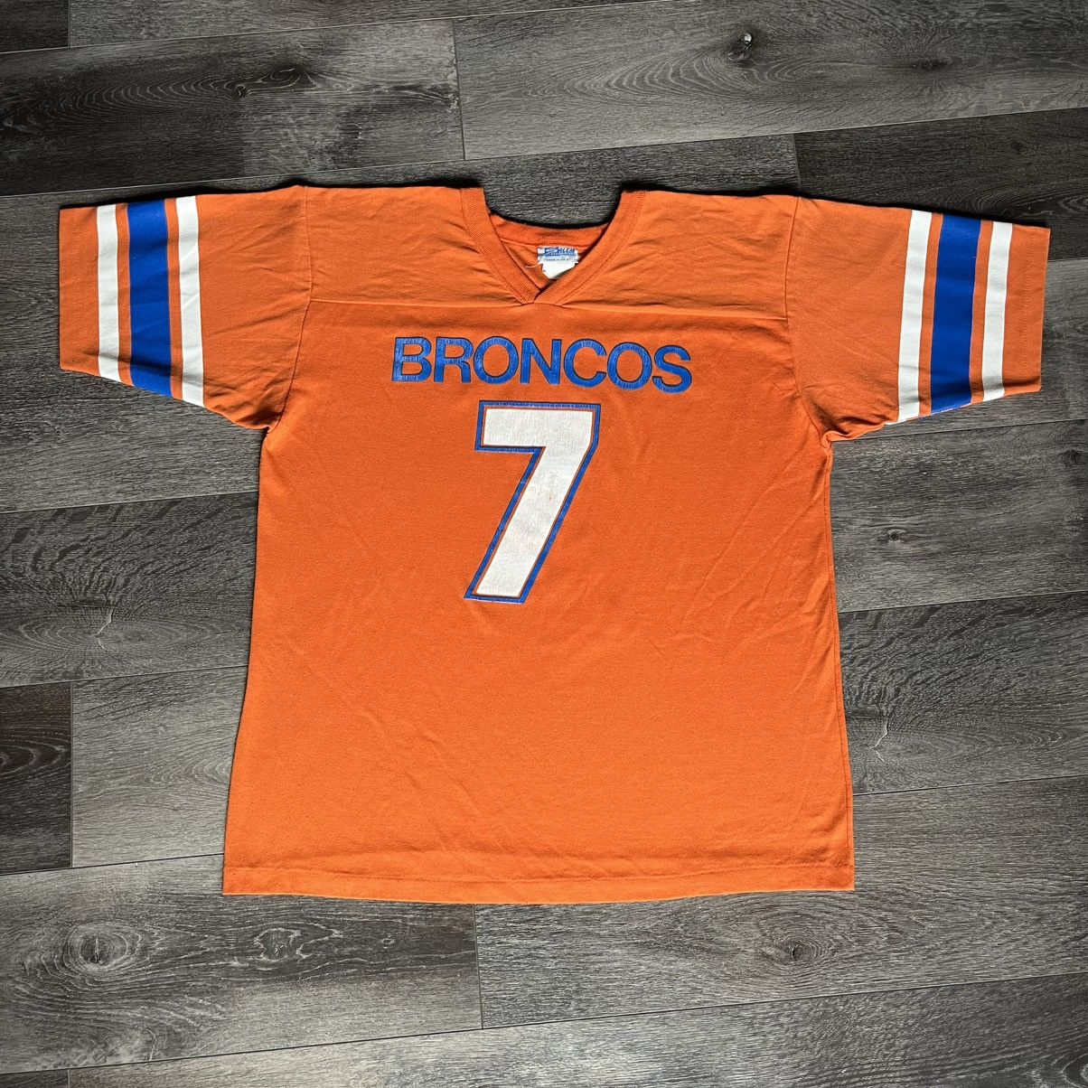 Salem Sportswear Vintage 1980s NFL Salem Sportswear John Elway Broncos Jersey Size US L / EU 52-54 / 3 - 1 Thumbnail