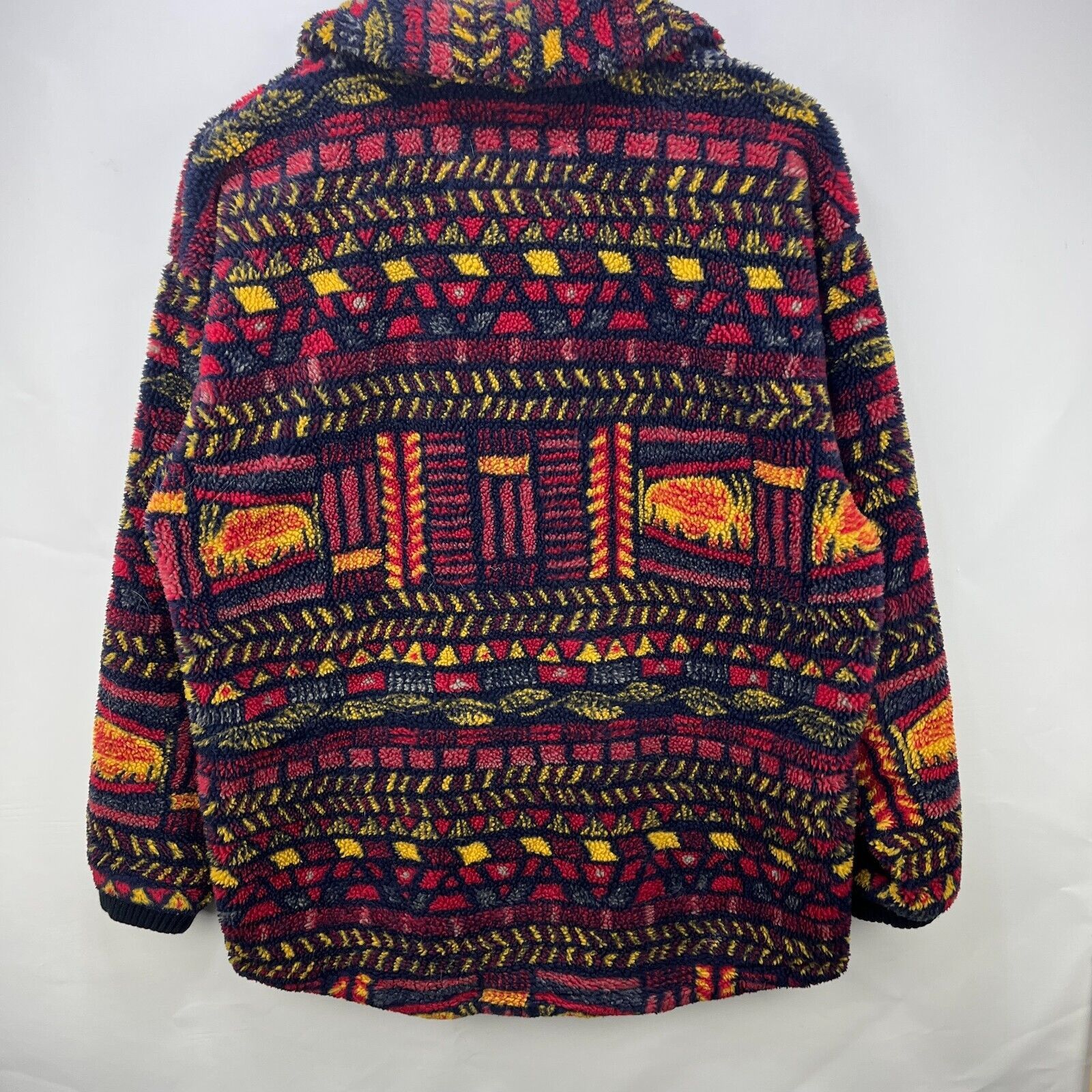 Columbia × Vintage Vintage 90s Columbia Deep Pile Fleece Aztec Pattern Medium Size M / US 6-8 / IT 42-44 - 12 Thumbnail