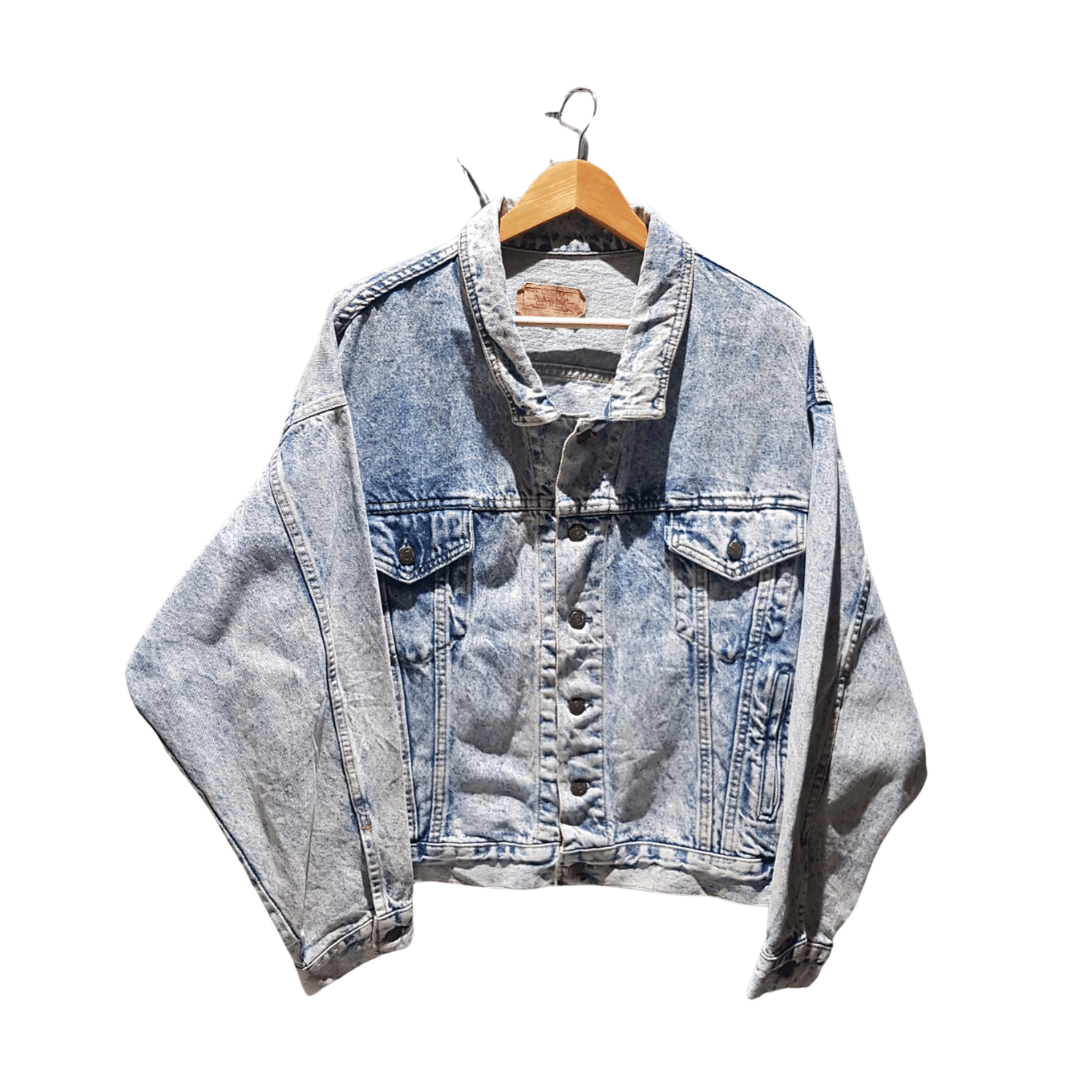 image of Levis Vintage Levi's Stonewash Jacket Made In Usa 75068 0219 in Blue, Women's (Size Large)