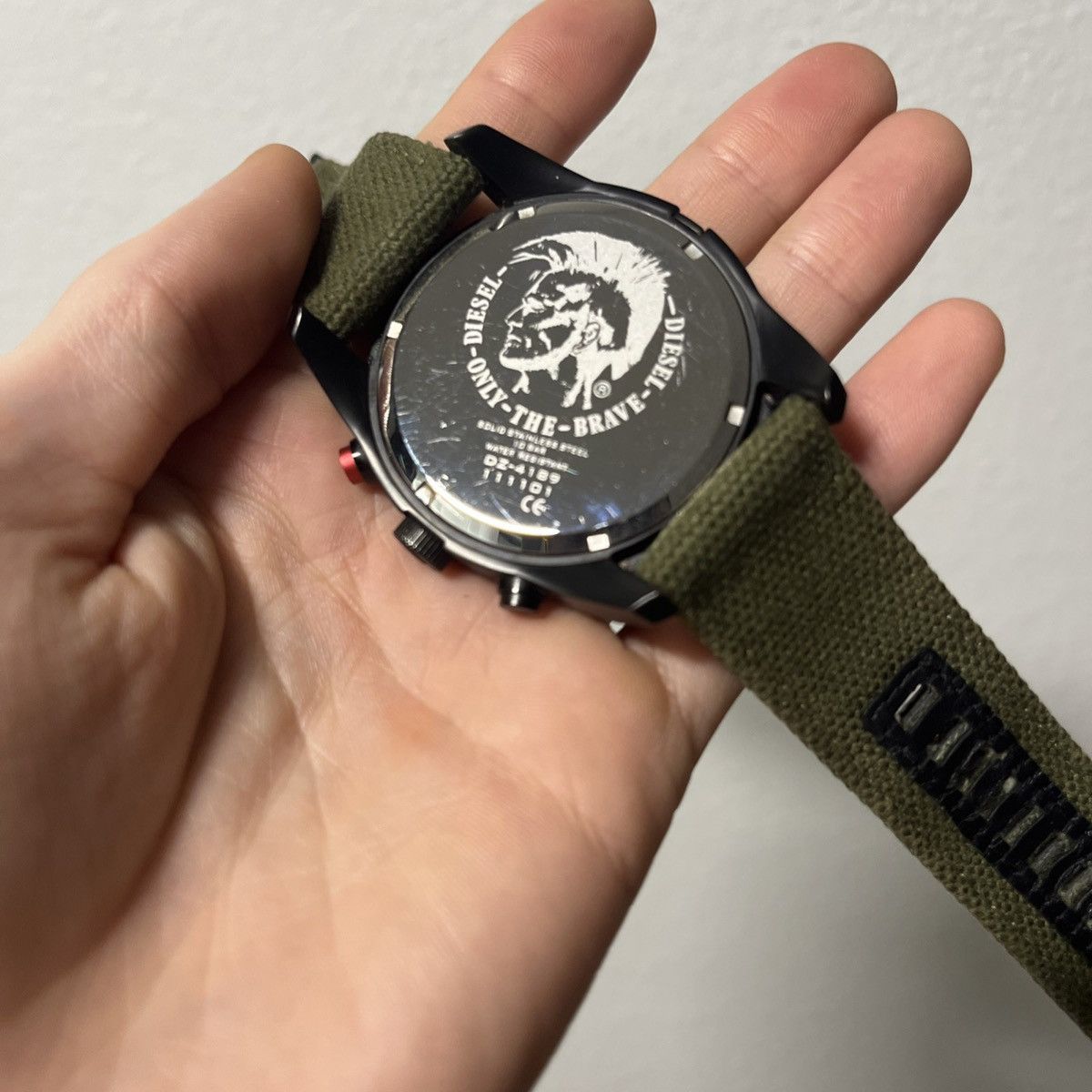 Diesel DIESEL WATCH Olive Green x Red DZ4189 (Casio Seiko G-Shock) Size ONE SIZE - 3 Thumbnail