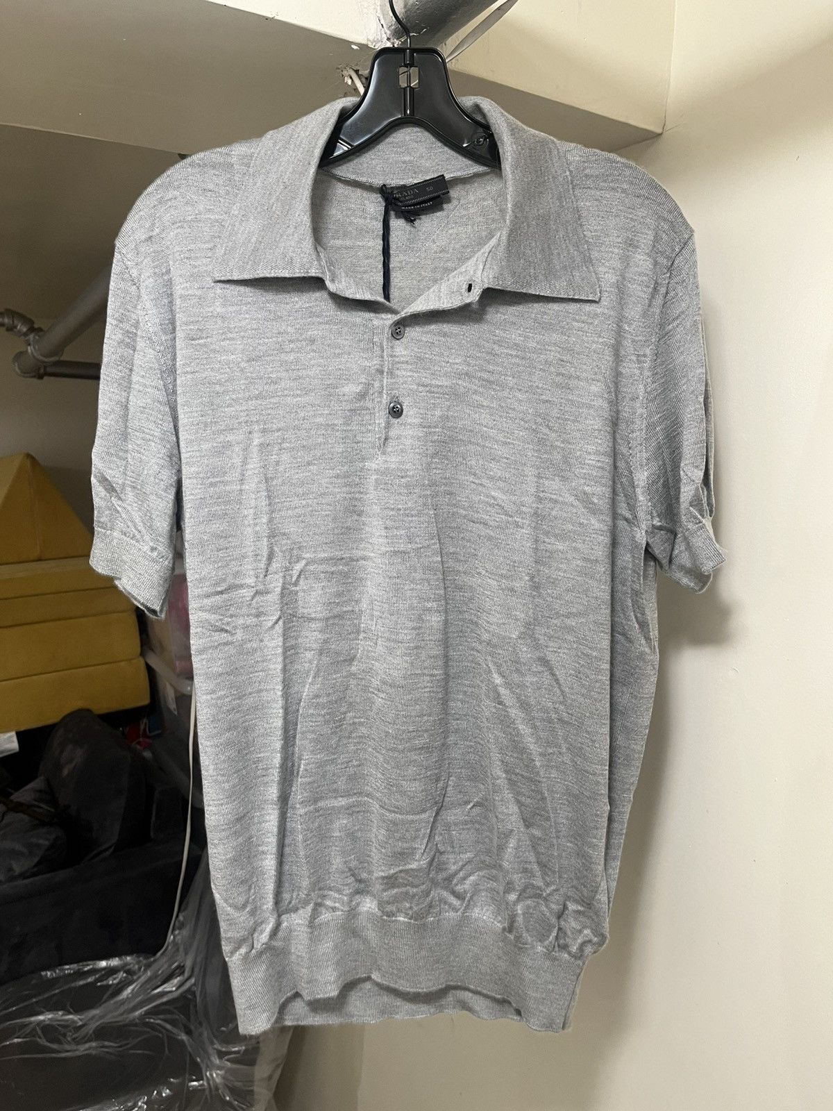 Prada Prada Cashmere Silk Polo Shirt Sz 50 Size US M / EU 48-50 / 2 - 1 Thumbnail