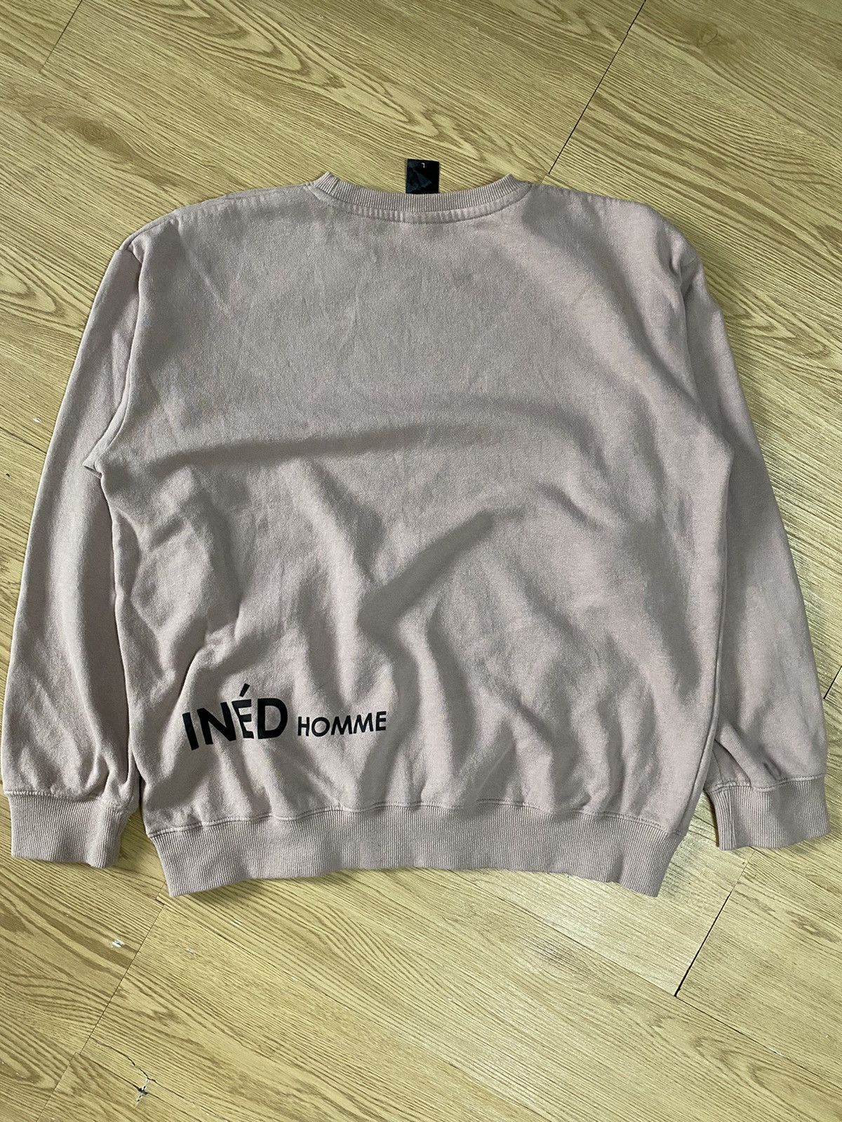 Designer × Japanese Brand Ined Homme by Issey Miyake Crewneck Back Hit Back Print Size US L / EU 52-54 / 3 - 5 Thumbnail