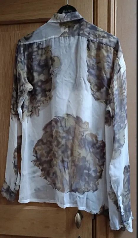 Dries Van Noten Dries Van Noten Silk Shirt Top Blouse Graphic Printed EX0239 Size M / US 6-8 / IT 42-44 - 2 Thumbnail