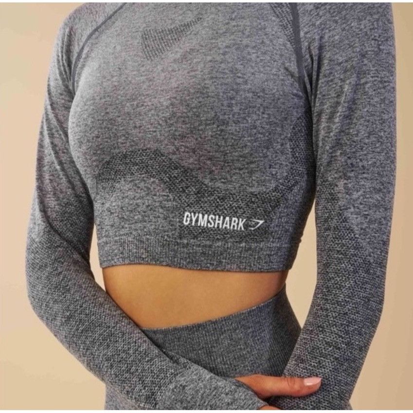 Gymshark Gymshark Womens Long Sleeve Seamless Crop Top Size Small Size S / US 4 / IT 40 - 3 Thumbnail