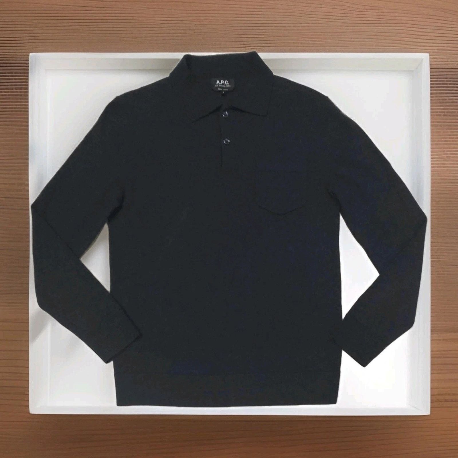 A.P.C. A.P.C Rue Madame Paris Wool Speckled Long Sleeve Sweater Size US S / EU 44-46 / 1 - 1 Thumbnail