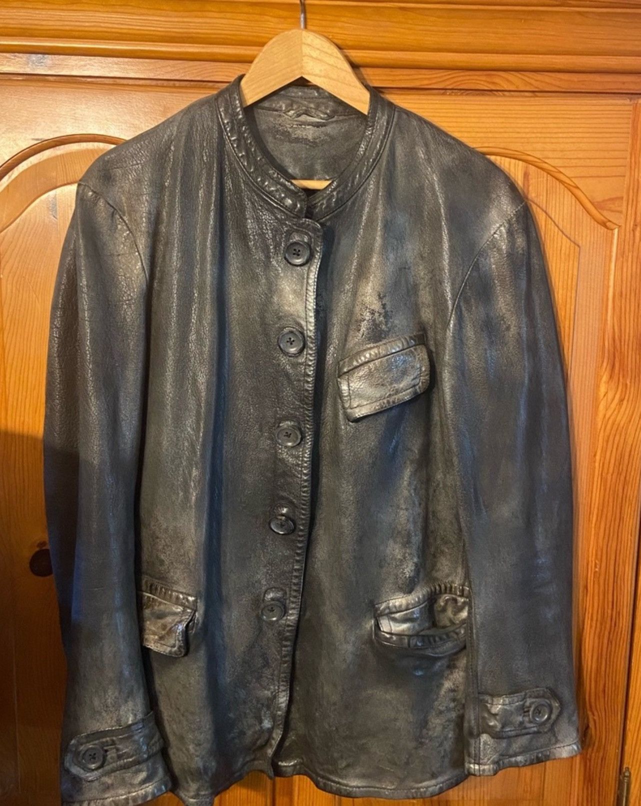 numero 10 Numero 10 leather jacket Grailed