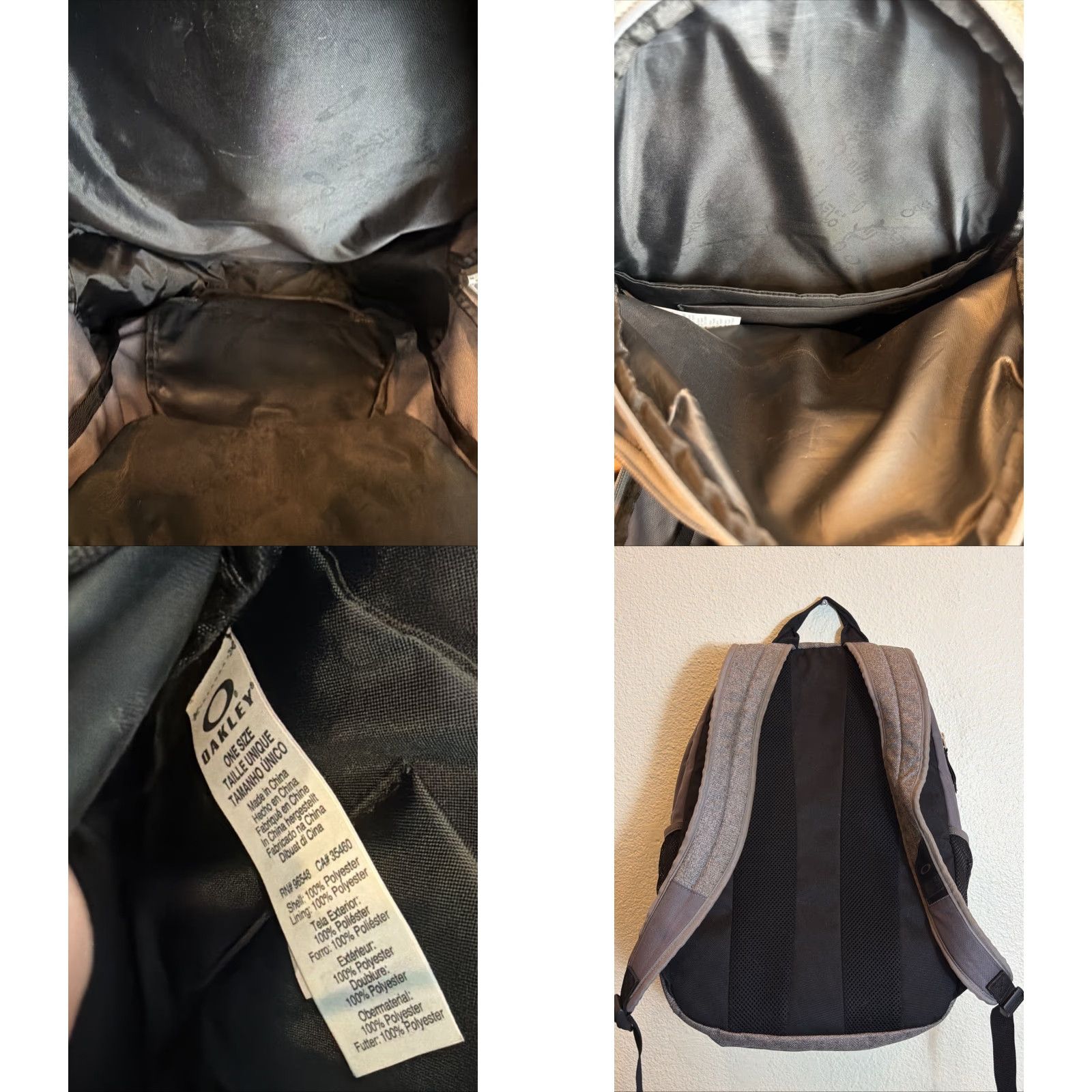 Oakley Oakley Backpack 5 Speed Pack Gray Travel Commute School Work Men 19x12.5x7 Polyester Backpack Size ONE SIZE - 9 Thumbnail