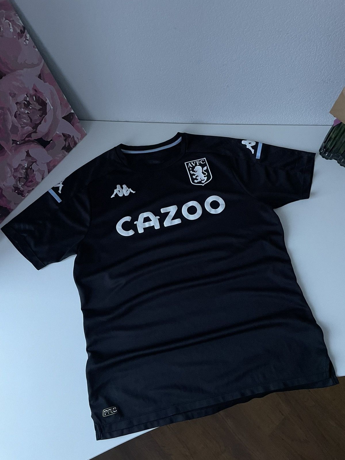 Kappa Kappa Aston Villa 2020/2021 Away Football Shirt Home Jersey Size US M / EU 48-50 / 2 - 3 Thumbnail