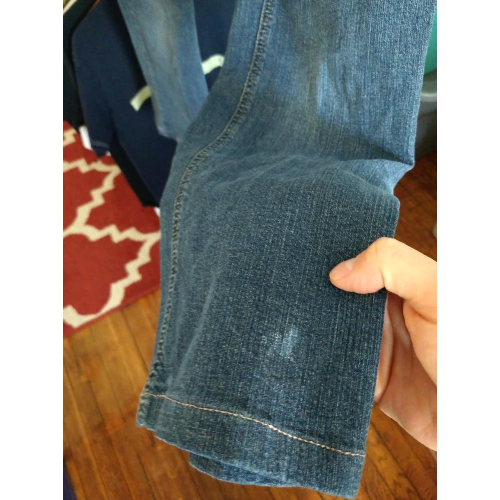 DKNY VINTAGE DKNY Jeans Ladies Size 6 Blue Denim Flared Womens Size 28" / US 6 / IT 42 - 4 Thumbnail