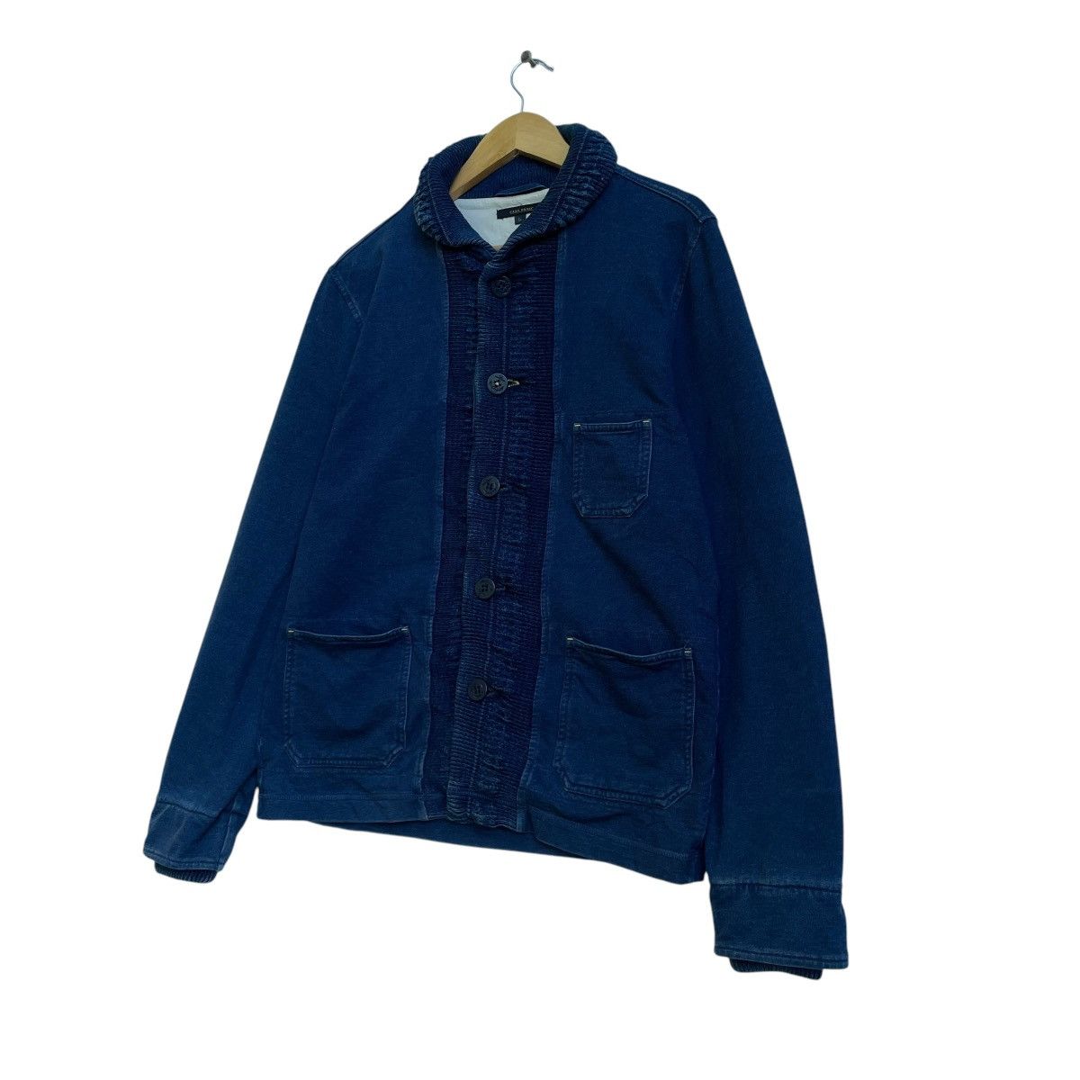 45rpm × Blue Blue Japan × Toyo Enterprises 💥 Ciopanic Indigo Shawl Collar Marine Inspired Kapital Size US M / EU 48-50 / 2 - 3 Thumbnail
