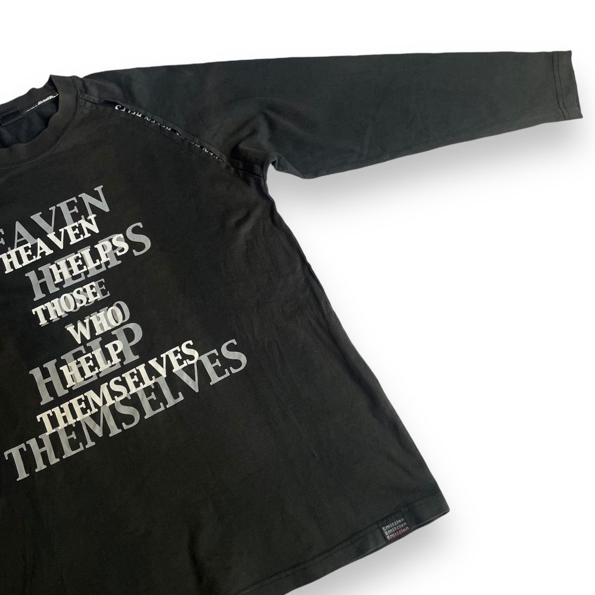 If Six Was Nine 🇯🇵 Y2K EMISSION WORDING LONG SLEEVE TSHIRT Size US M / EU 48-50 / 2 - 6 Thumbnail
