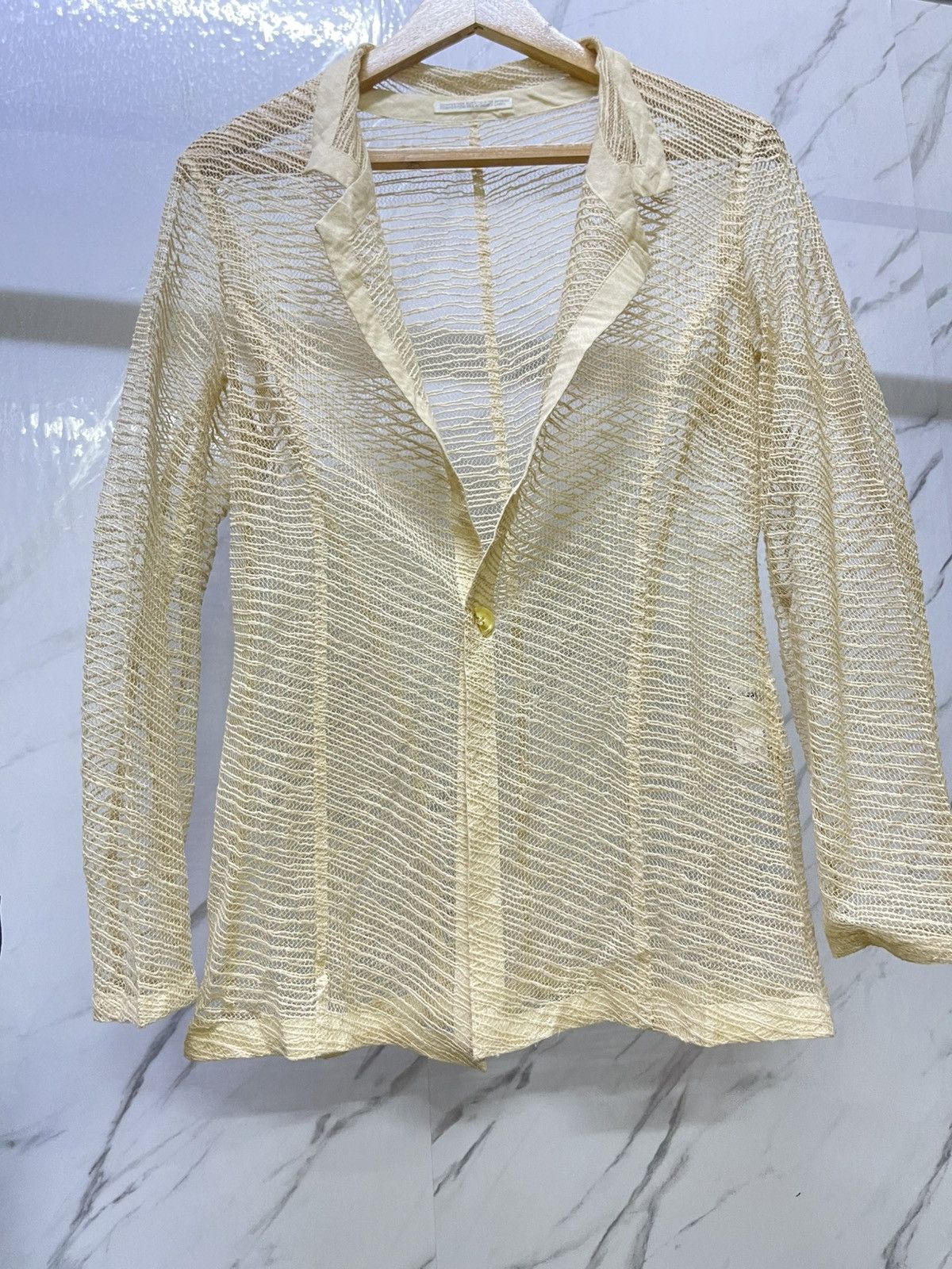 Yohji Yamamoto Yohji Yamamoto Mesh Cardigan Size M / US 6-8 / IT 42-44 - 4 Thumbnail