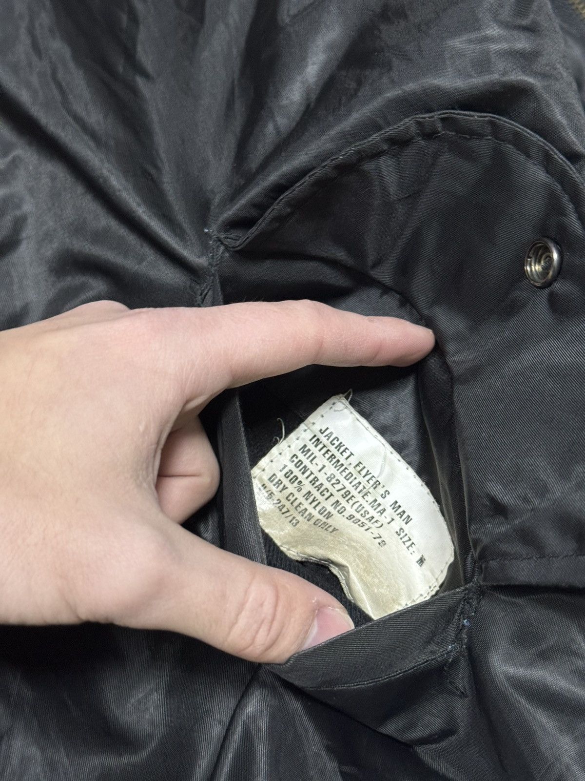 Aeronautica Militare MA-1 vintage mil tec USA shimmering bomber jacket zip Size US M / EU 48-50 / 2 - 7 Thumbnail