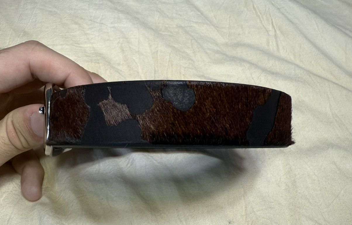 Pearled Ivory Pearled Ivory Pony Hair Belt Size 36 - 2 Thumbnail