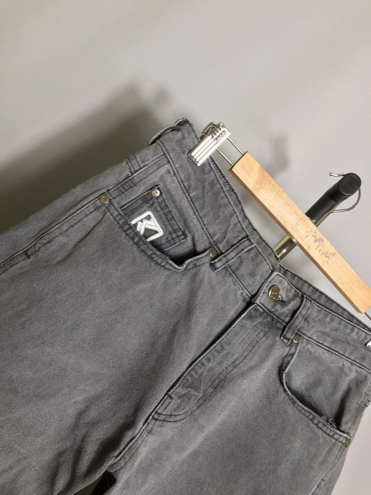 Karl Kani Karl Kani Mens Cargo Denim Y2K Baggy Fit Jeans Gray SMALL Size US 32 / EU 48 - 4 Thumbnail