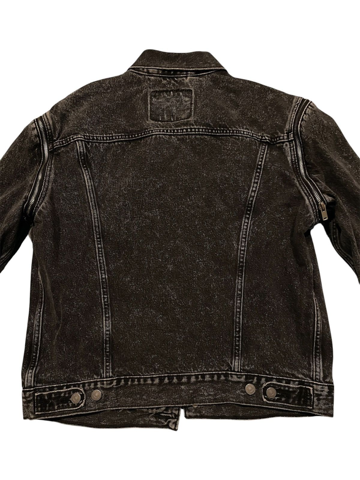 Levi's Vintage Clothing Levi's Black Convertible Zip-Sleeve Denim Trucker Jacket Size US M / EU 48-50 / 2 - 4 Thumbnail