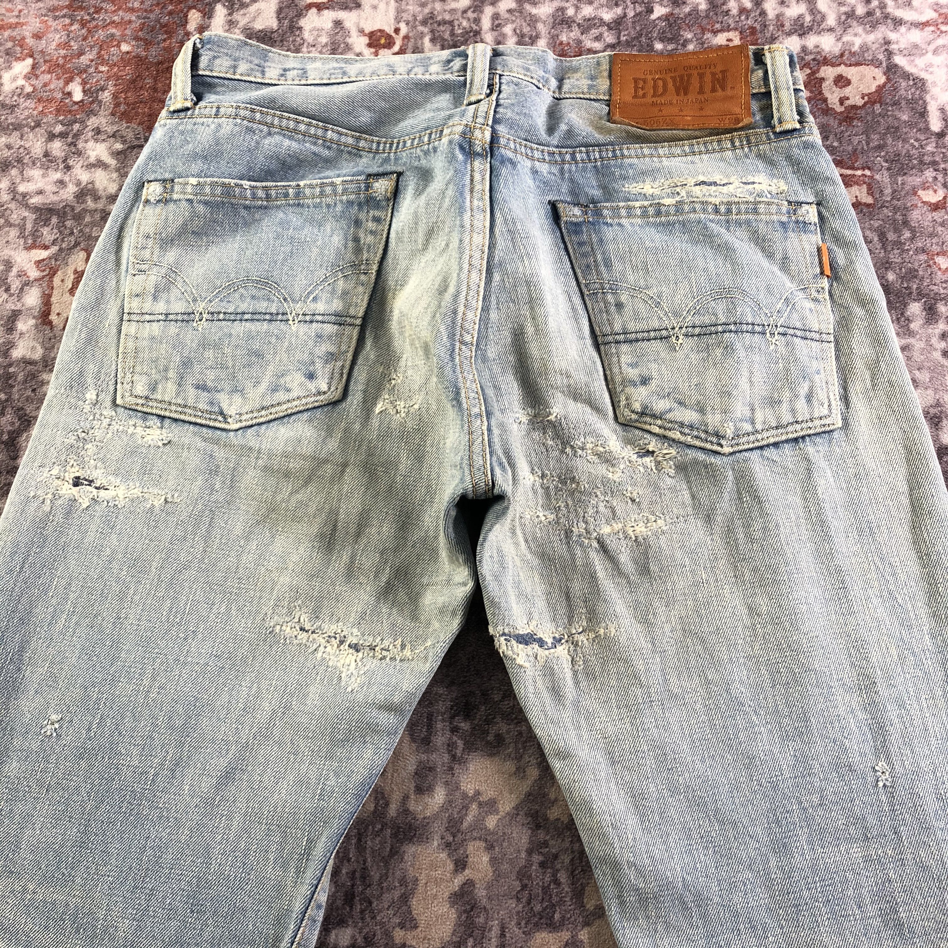 Edwin Vintage Light Wash Edwin 505 Selvedge Jeans-JM3628 Size US 32 / EU 48 - 5 Thumbnail