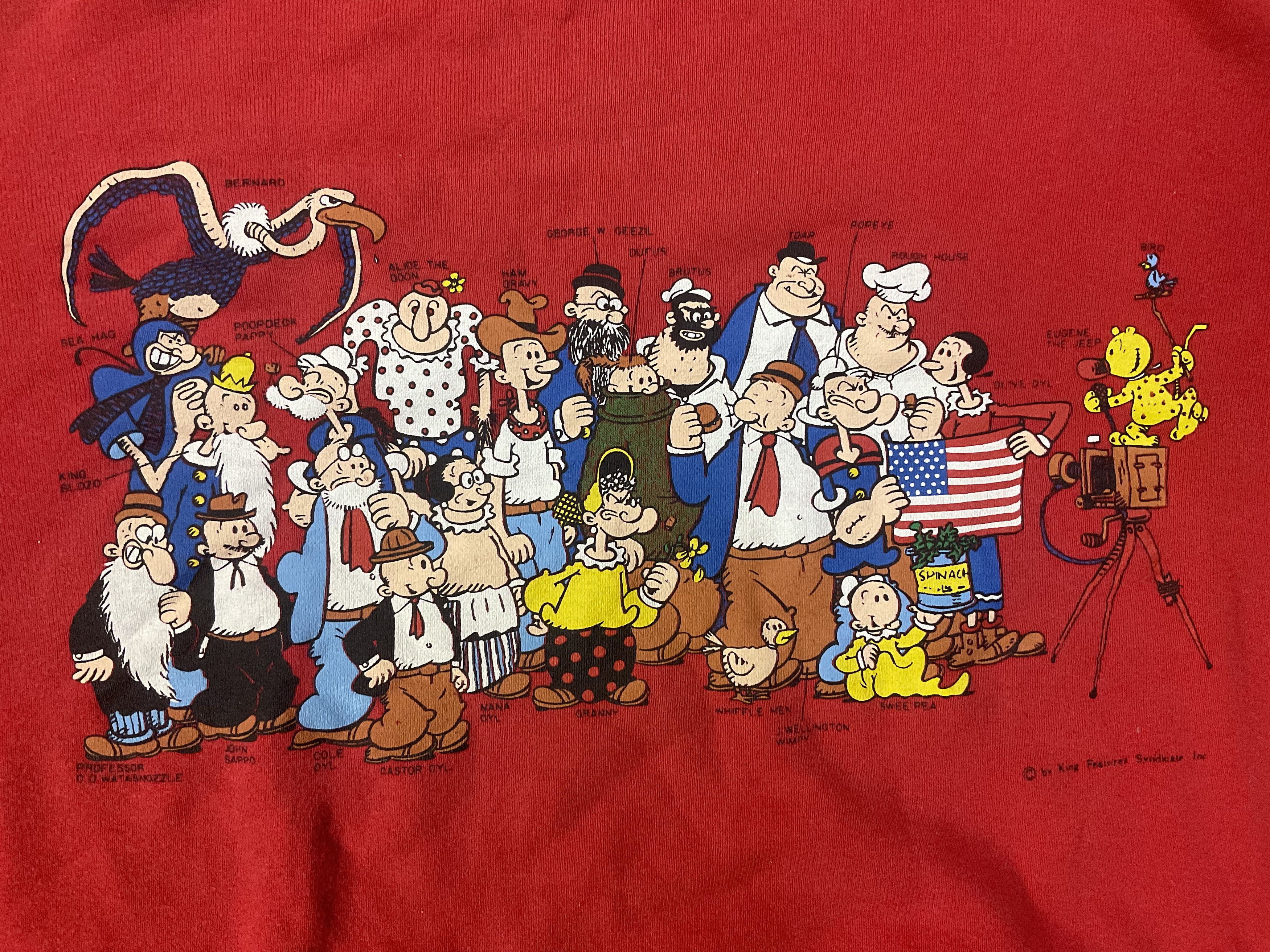 Cartoon Network Vintage Popeye and Friends Crewneck Sweatshirt Olive Oyl Size US M / EU 48-50 / 2 - 2 Thumbnail