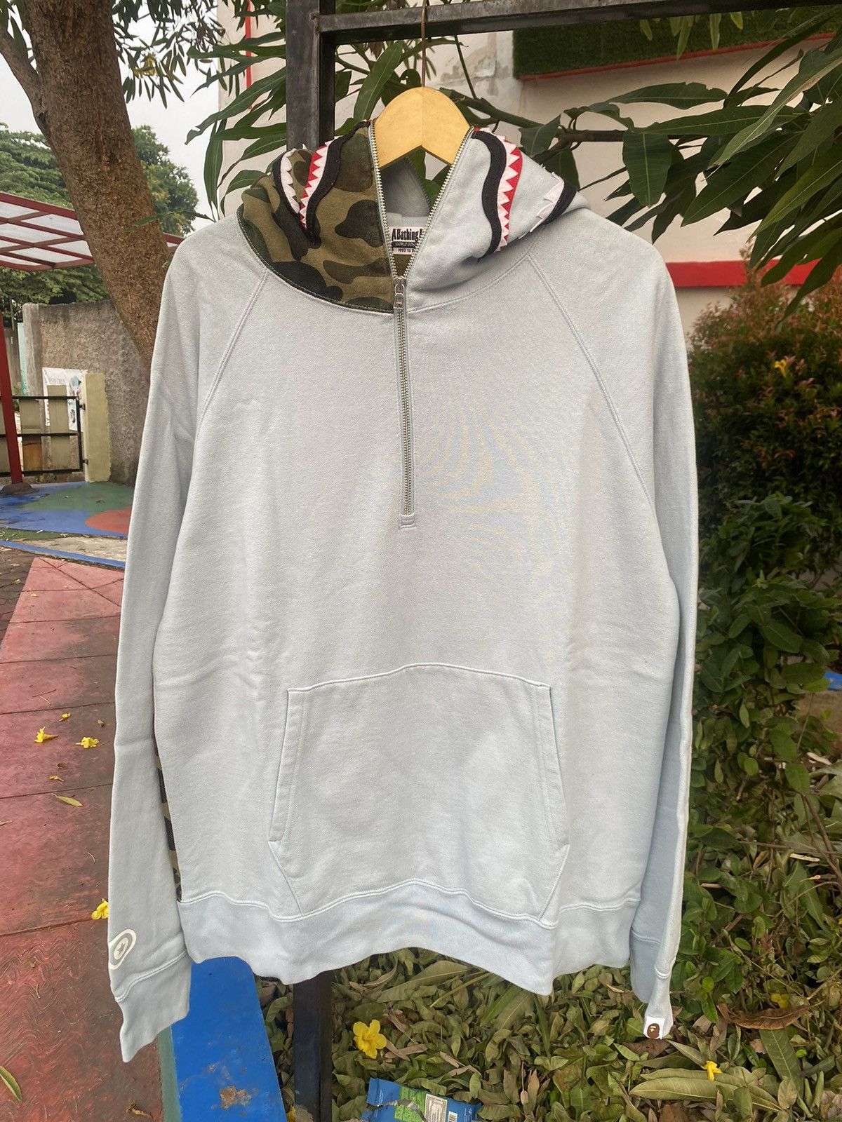 Bape 1st Camo Shark Half Zip Hoodie Size US XL / EU 56 / 4 - 3 Thumbnail