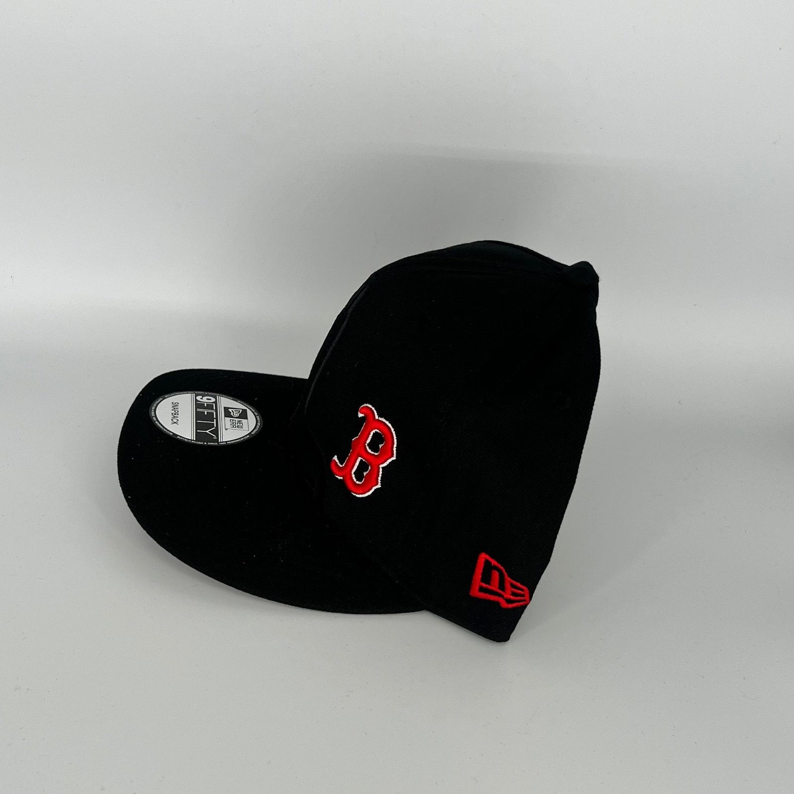 New Era Black Boston Red Sox New Era MLB 9Fifty Snapback Hat Size ONE SIZE - 2 Thumbnail