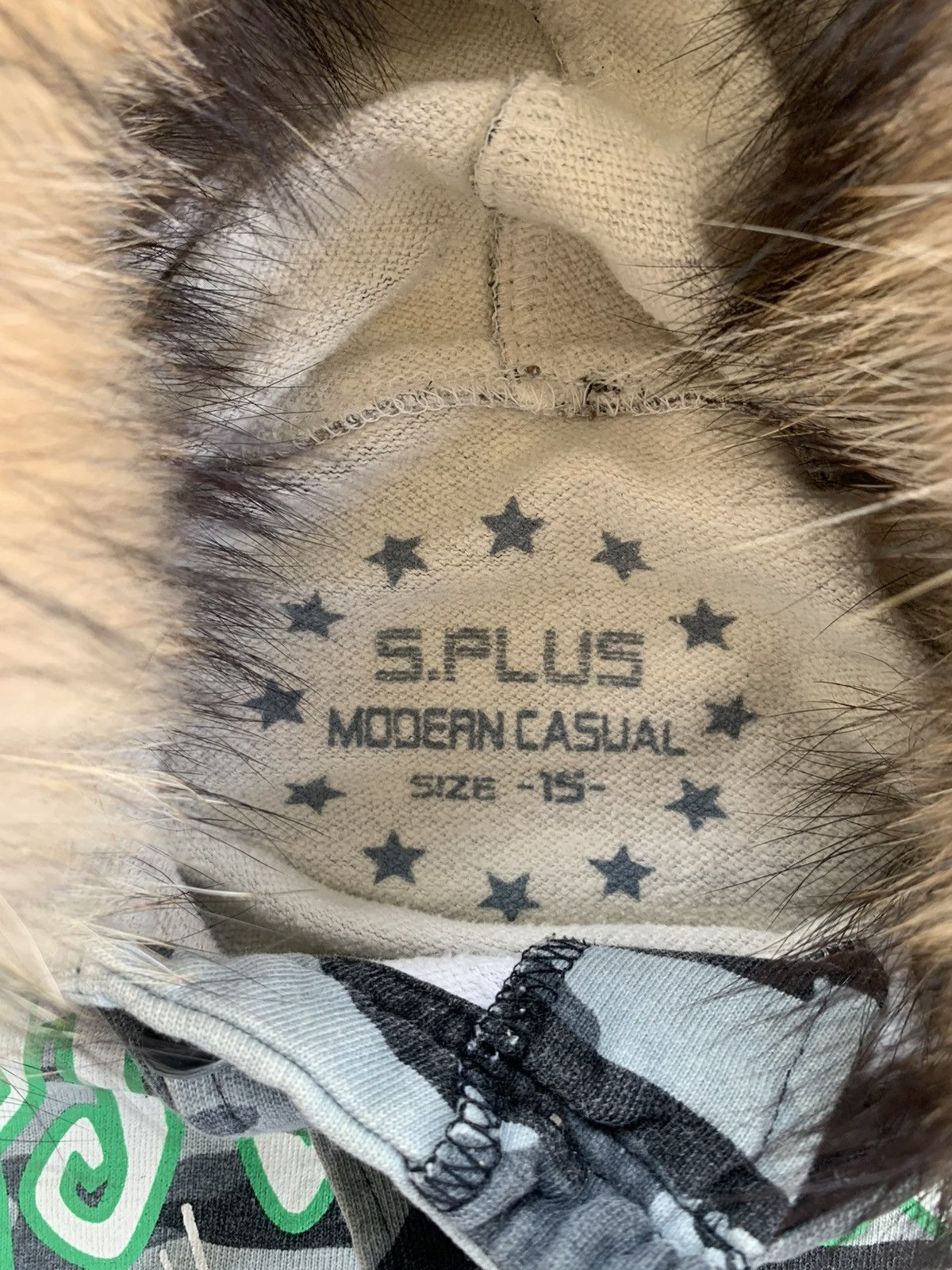 Japanese Brand Japanese S.Plus Fur Hoodie Ifsixwasnine Lgb Style Size US M / EU 48-50 / 2 - 9 Thumbnail
