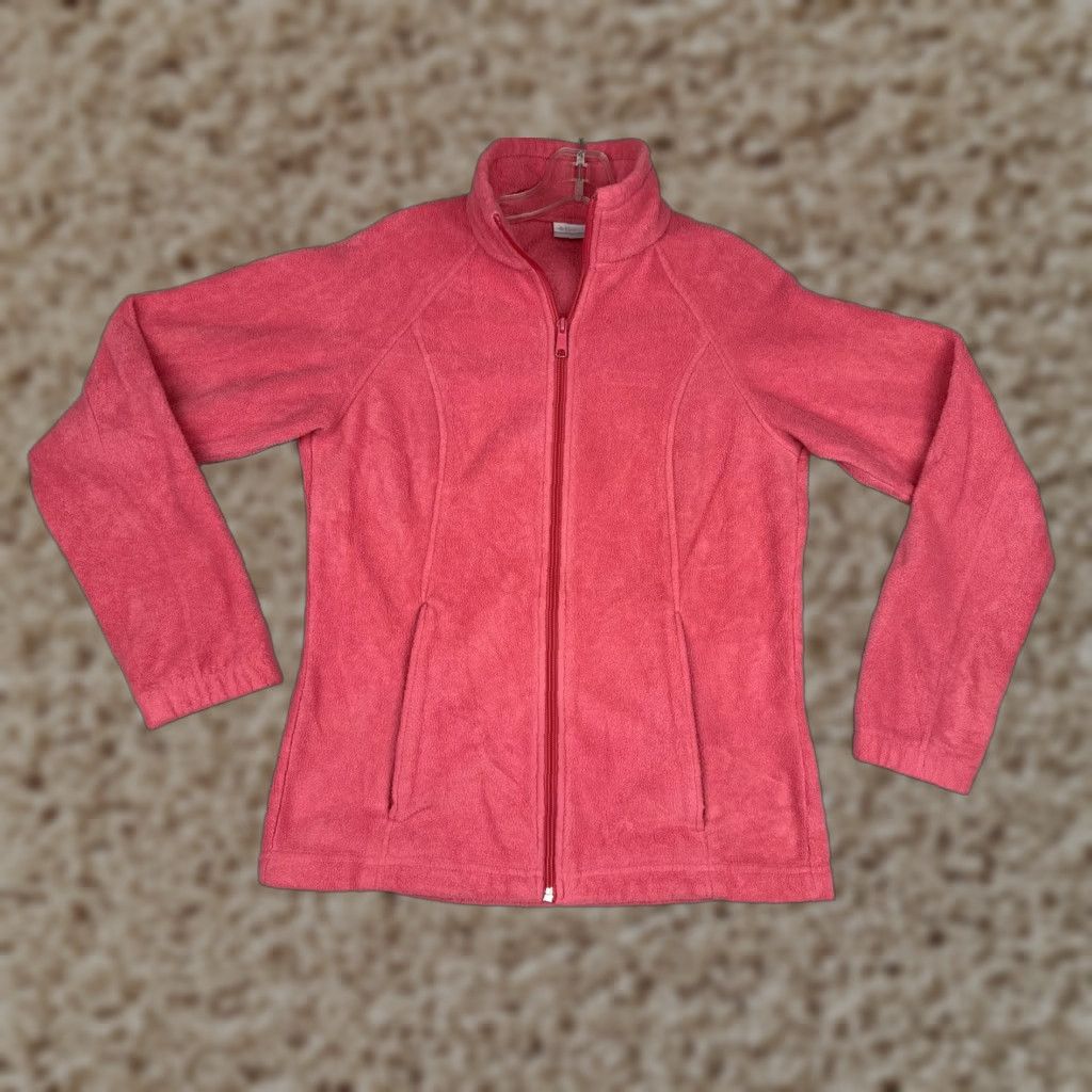 Pinko Columbia Jacket Womens Small Pink Full Zip Fleece Mock Neck WL5459 Outdoor Size S / US 4 / IT 40 - 1 Thumbnail