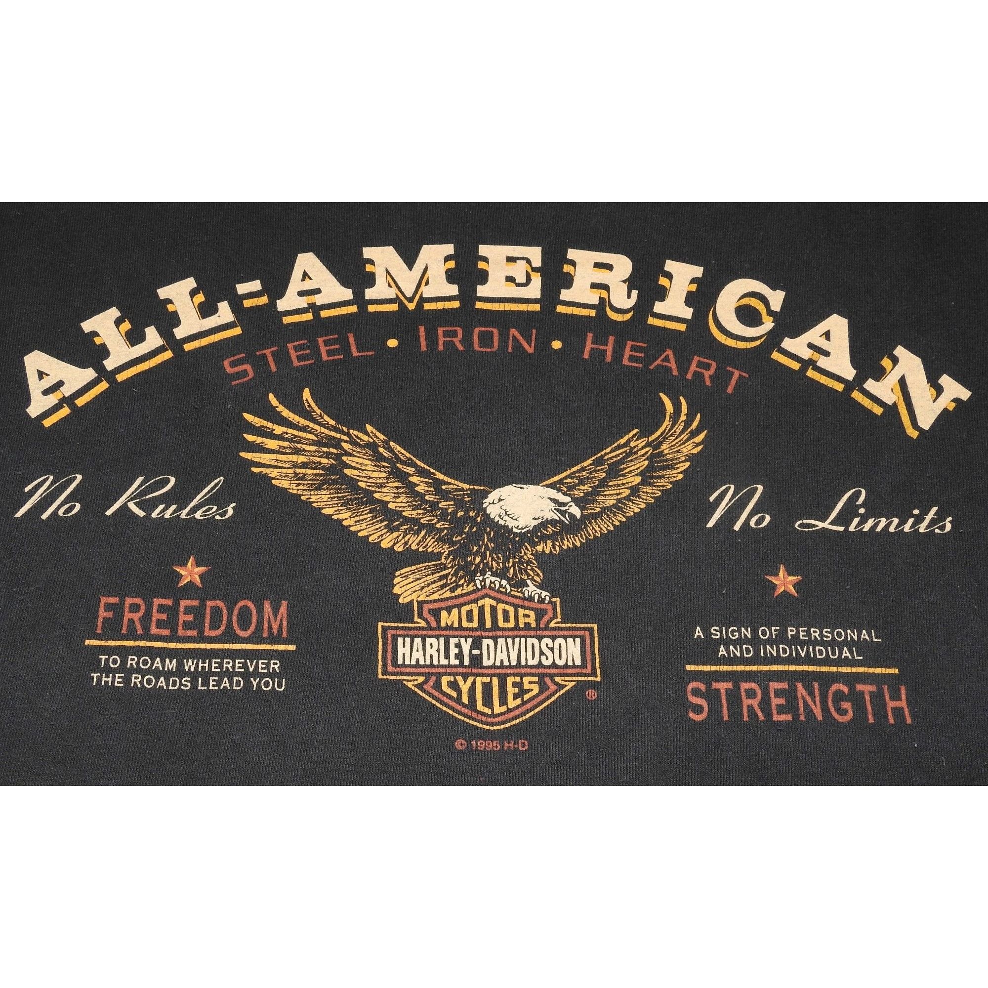 Harley Davidson Vintage 1995 Harley-Davidson All American No Rules No Limits Size US XXL / EU 58 / 5 - 2 Thumbnail