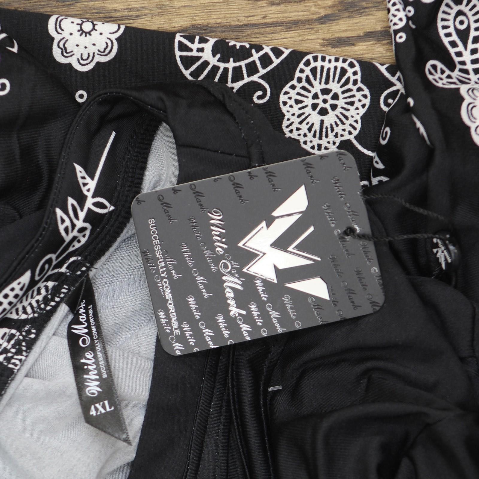 White Mark Nwt White Mark Plus Size Dulce Tunic Top Black / White 4x Size 4XL / US 24-26 - 3 Thumbnail