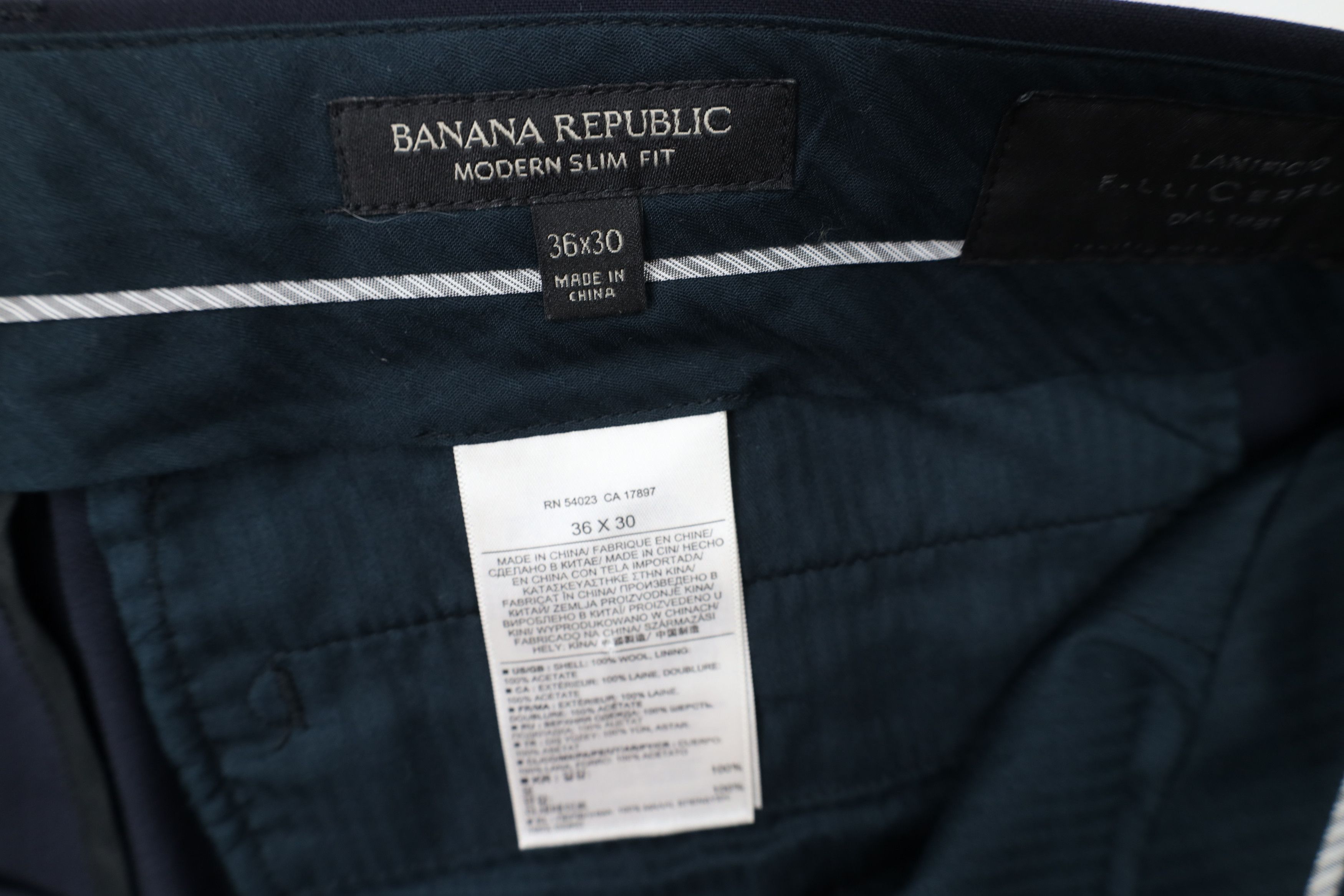 Banana Republic Banana Republic Fit Lanificio F.lli Cerruti Wool Chino Pants Size US 36 / EU 52 - 6 Thumbnail