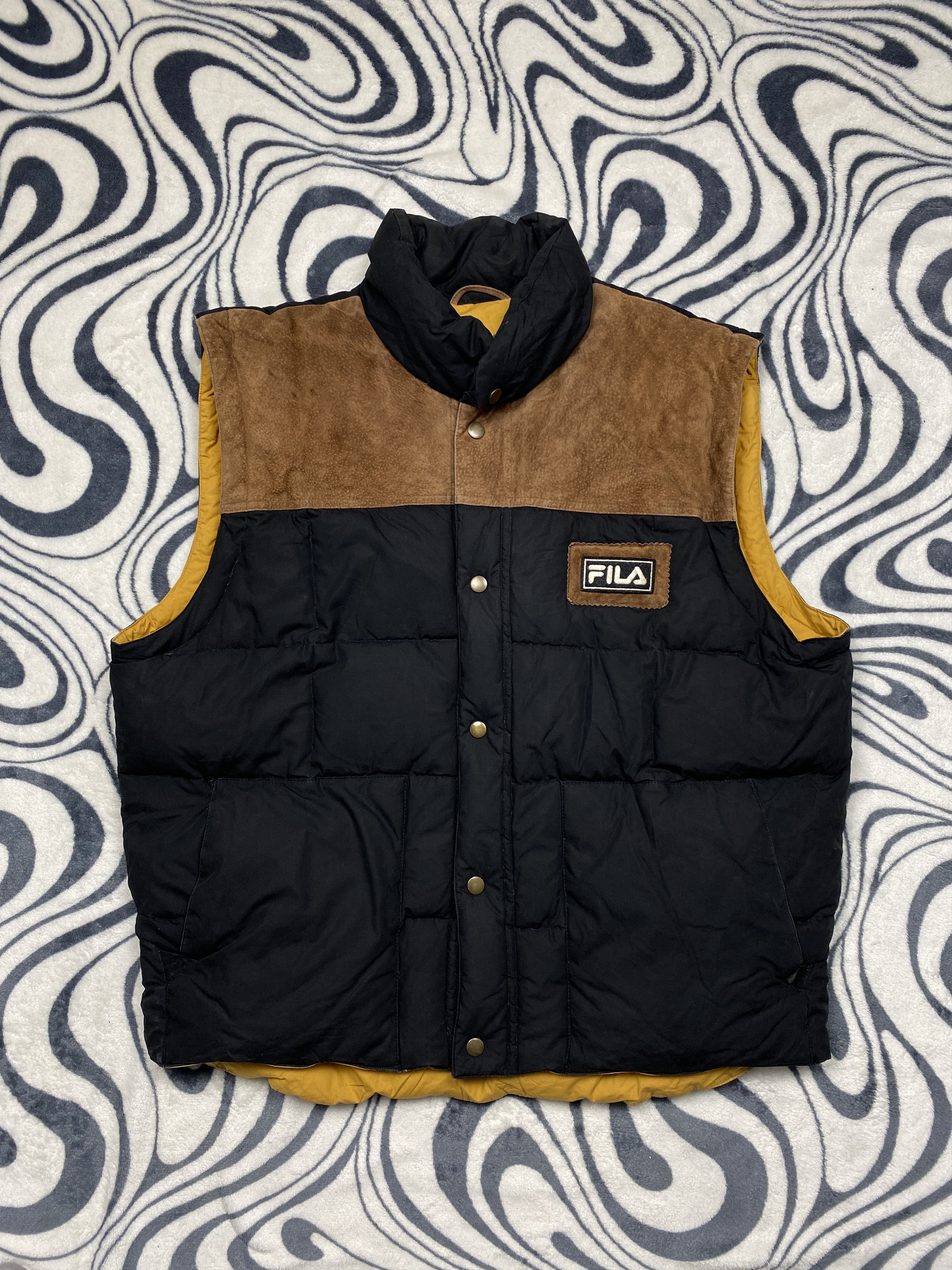 Fila Fila Vintage Mens Duck Down Vest Size US XL / EU 56 / 4 - 1 Thumbnail
