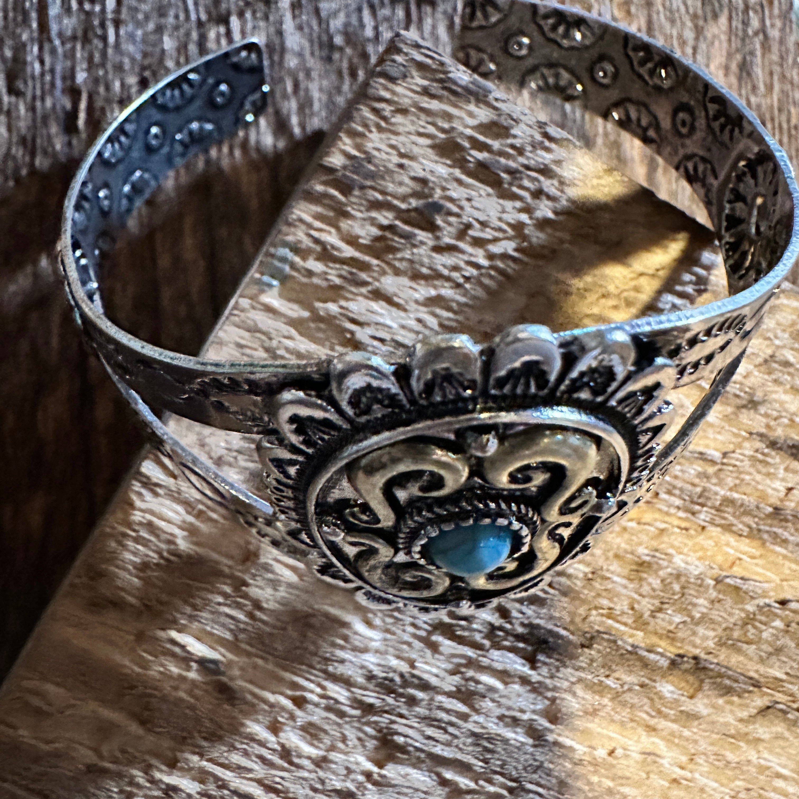 Other Vintage Southwestern Turquoise Cuff Bracelet for Boho Chic C Size ONE SIZE - 5 Thumbnail