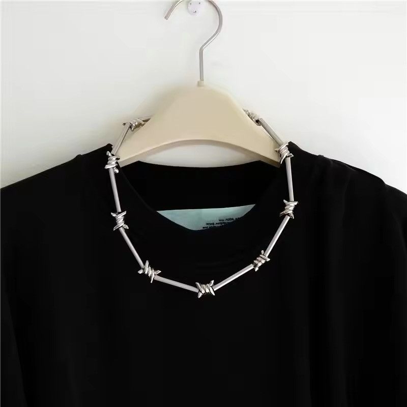 Jewelry × Vintage Bamboo Festival Metal Tie Thorns Spur Necklace Size ONE SIZE - 3 Thumbnail