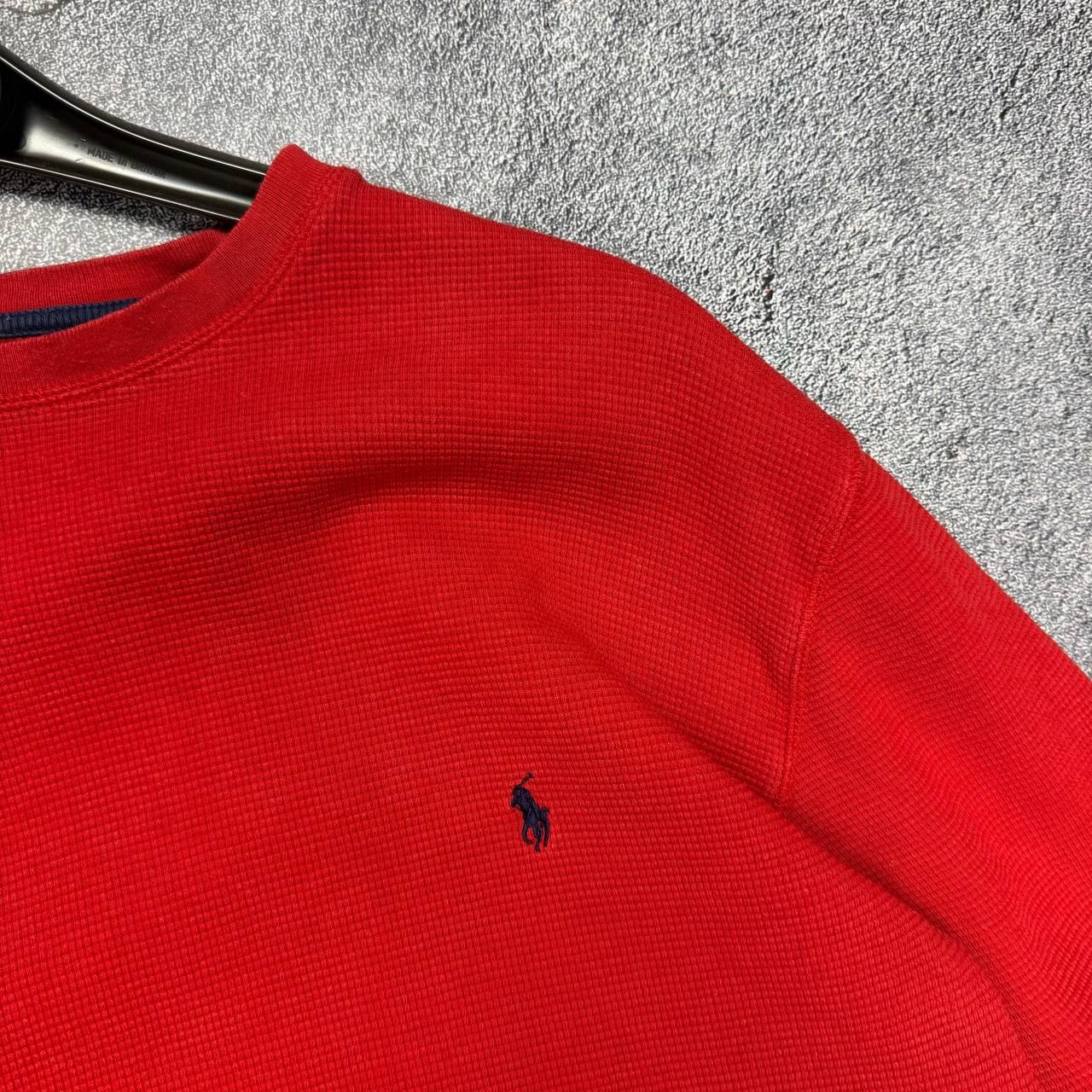 Polo Ralph Lauren Vintage Polo Ralph Lauren American Knit Red Sweater Size M Size US L / EU 52-54 / 3 - 3 Thumbnail